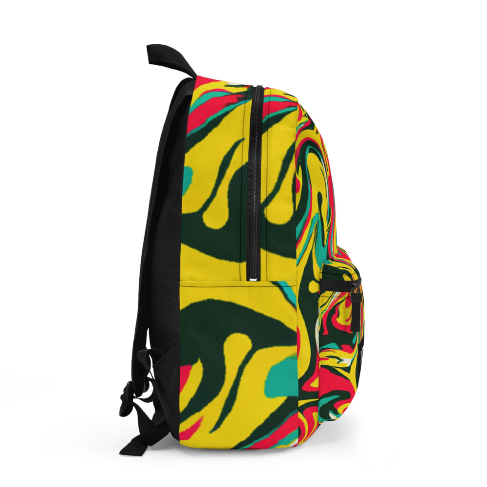 "Groovy Galaxy: A Burst of Vintage Vibrance" - Backpack