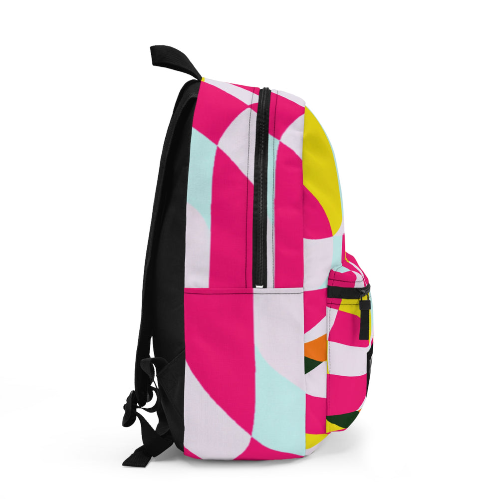 "Groovy Mirage: Vintage Pop Art Bazaar" - Backpack