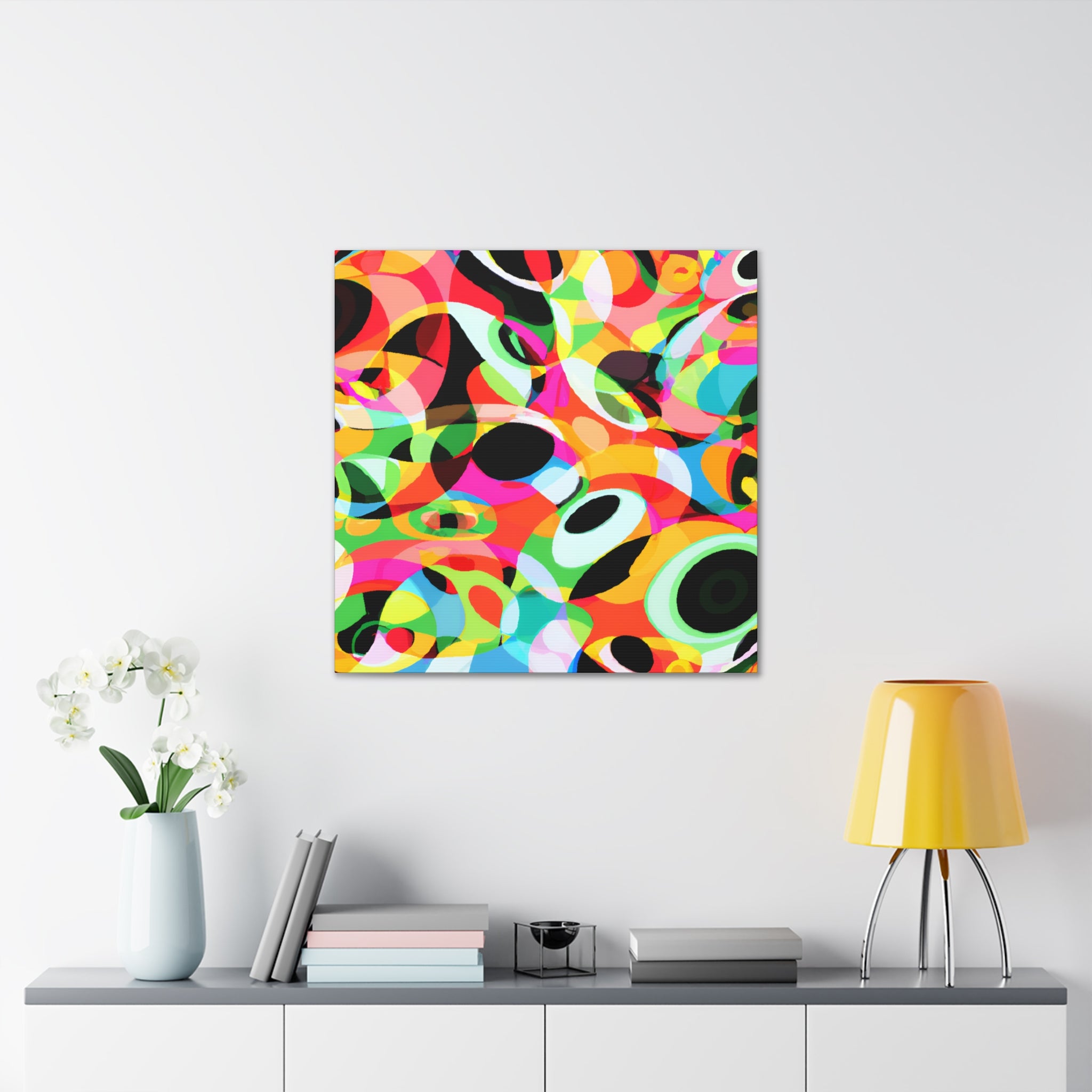 Vibrant Kaleidoscope Abstract Art Canvas - Canvas