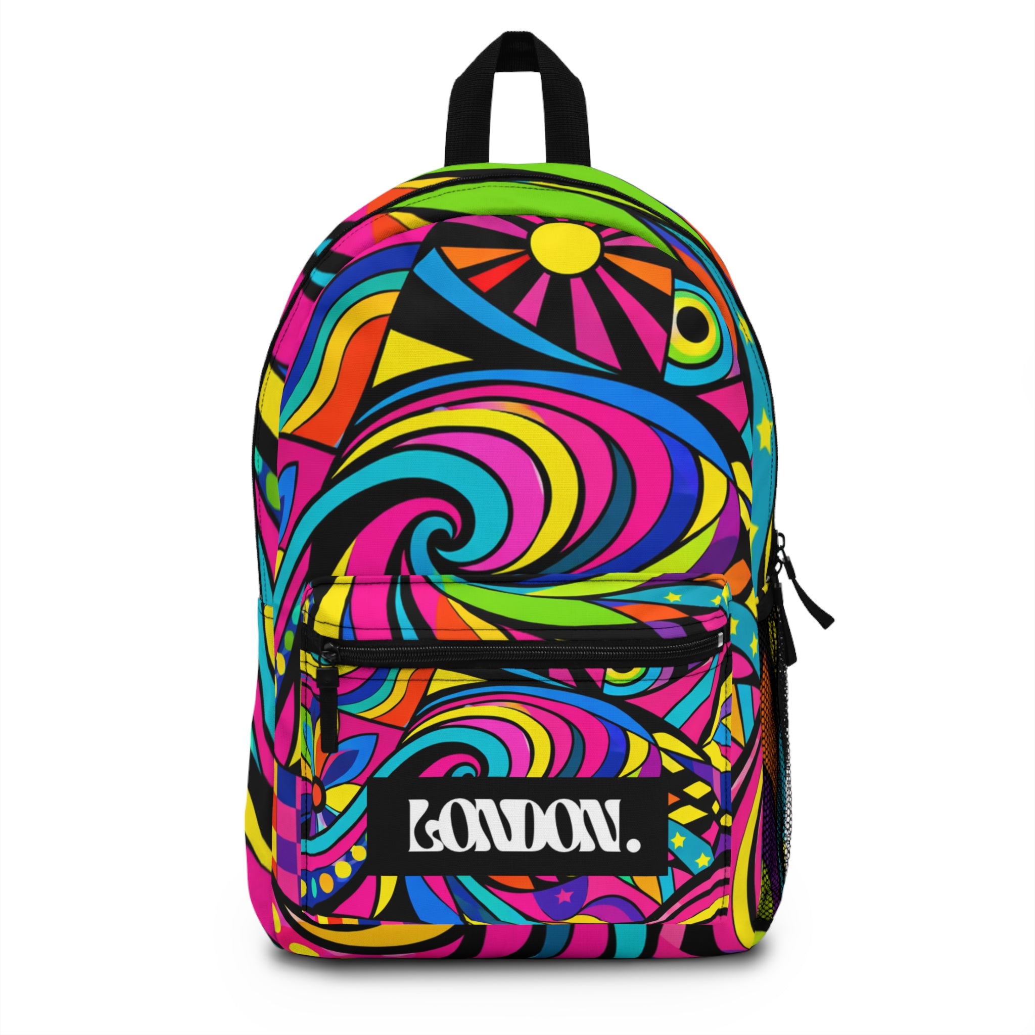 "Groovy Spectrum: A Twist of Swirls and Whirls" - Backpack