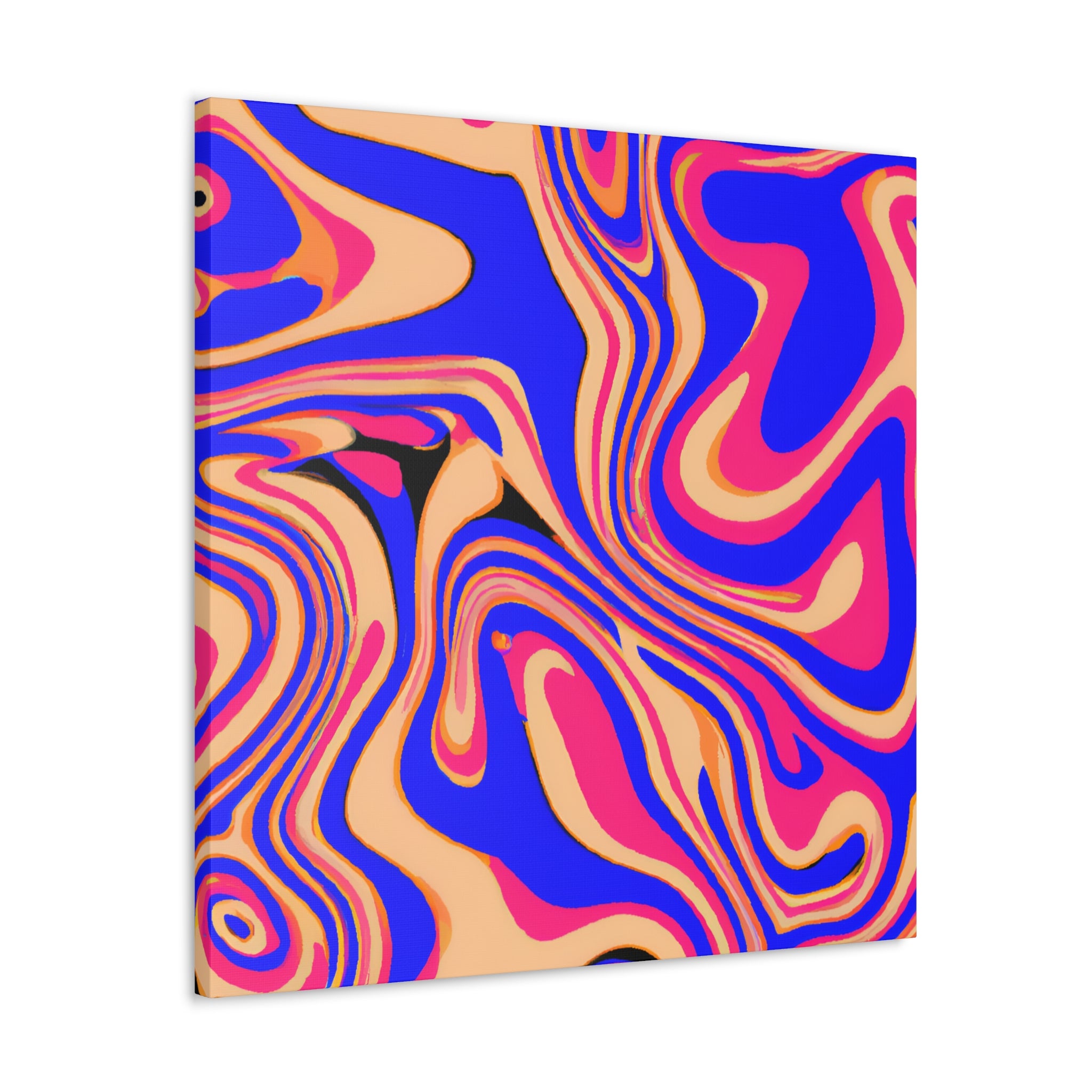 Psychedelic Swirls Abstract Art Canvas - Canvas