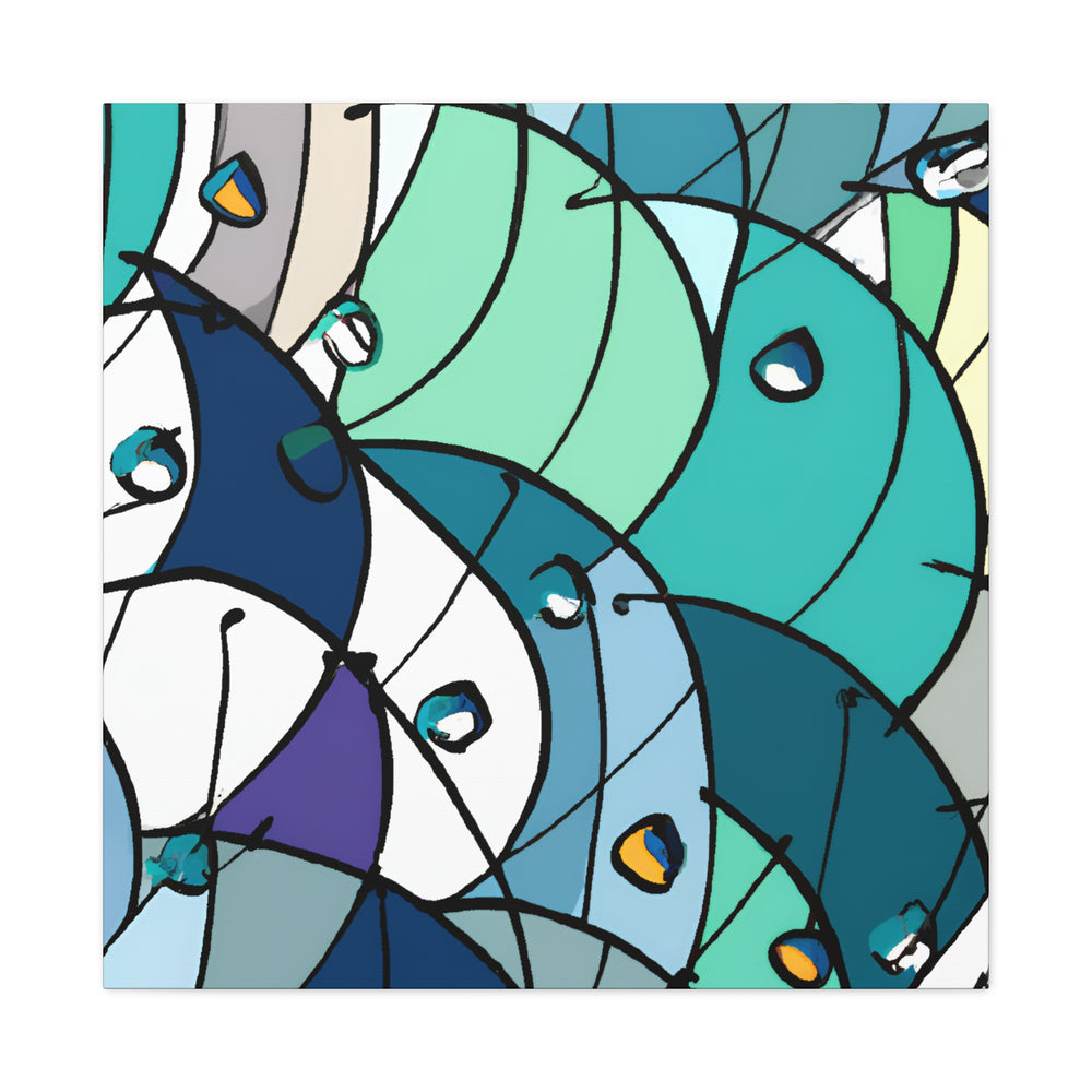 "Abstract Geometric Melody" - Canvas