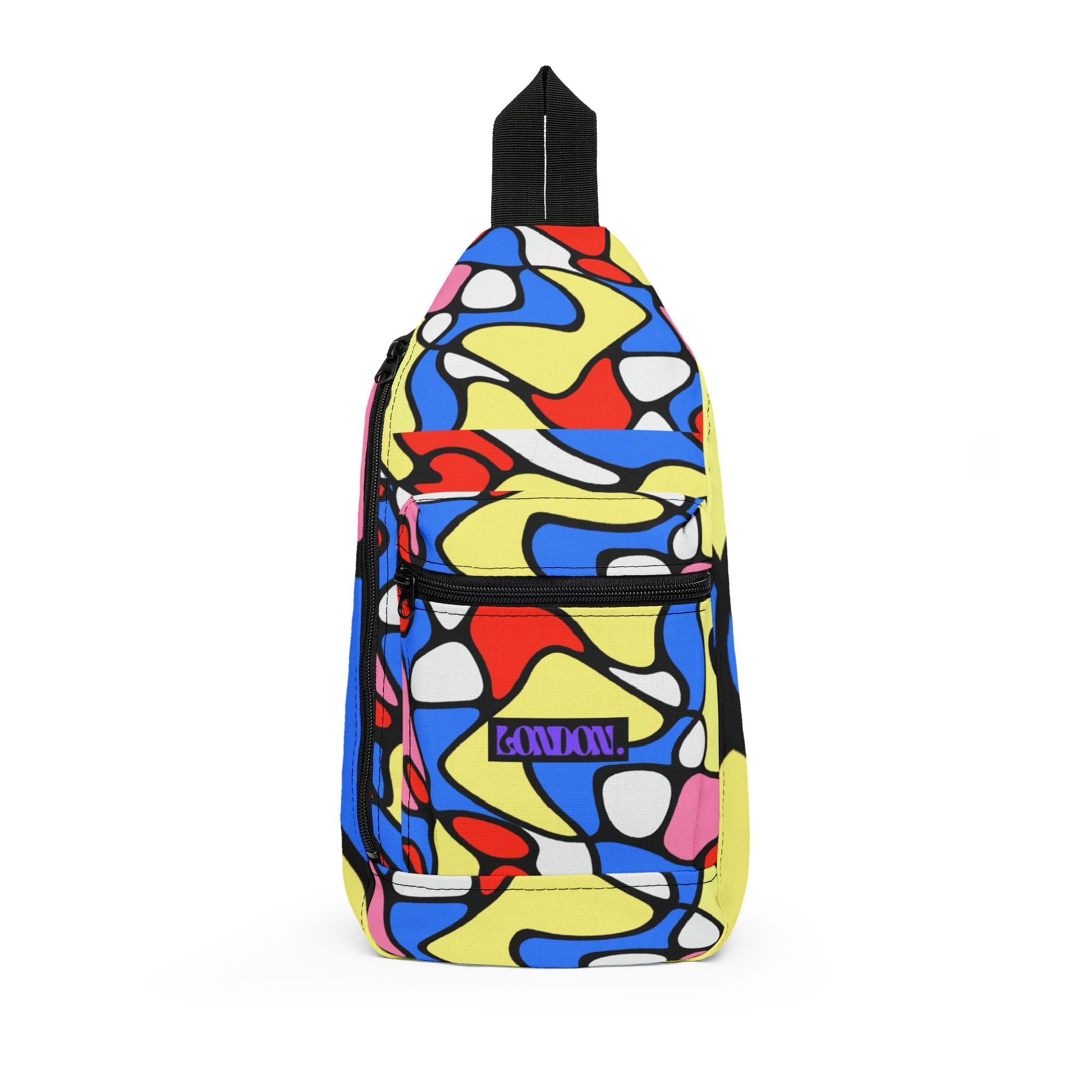 "Groovy Delight: A Trip Down Electric Avenue" - Sling Bag
