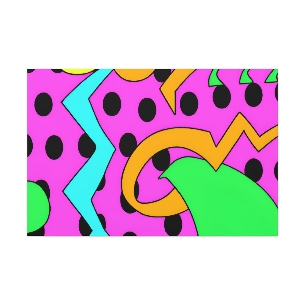 Vibrant Retro Pop Art Explosion Canvas Print - Canvas