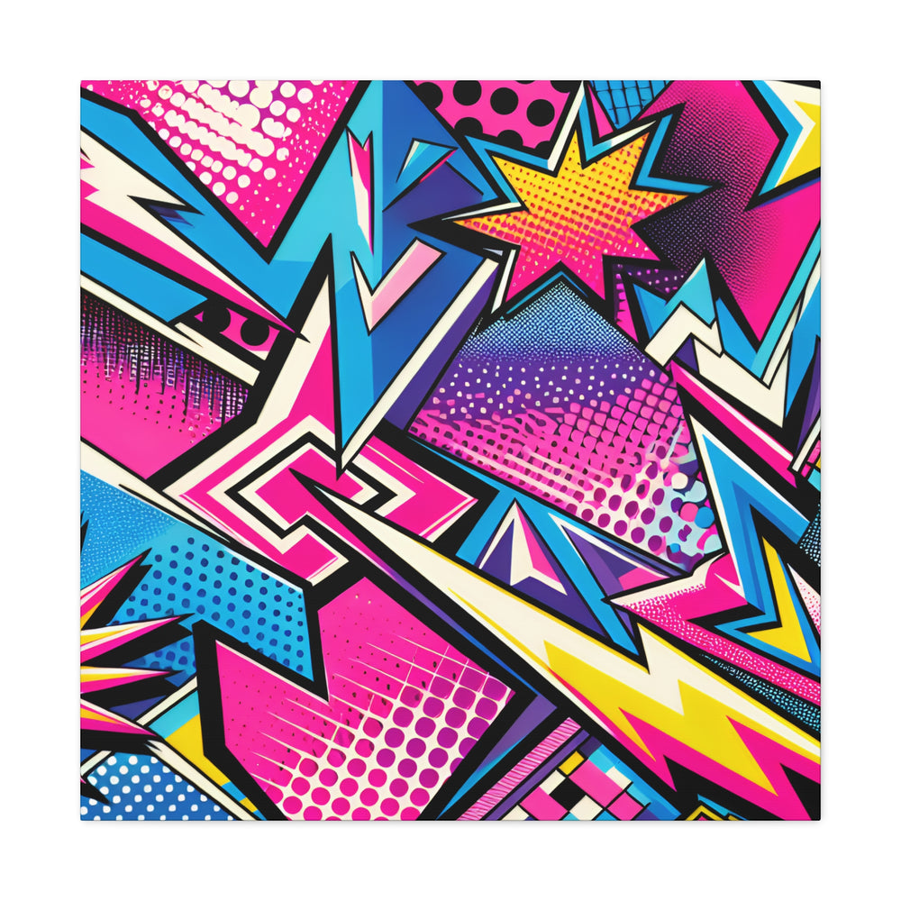 Vibrant Pop Art Explosion Canvas Print - Canvas