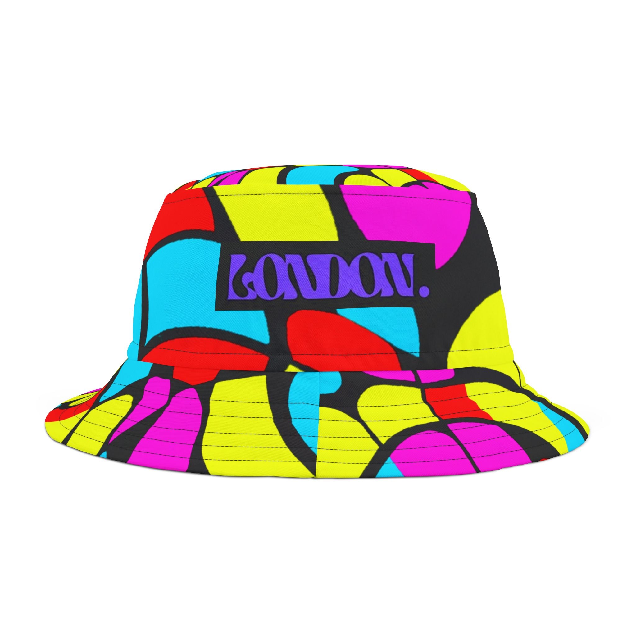 "Groovy Gingham Galaxy" - Bucket Hat