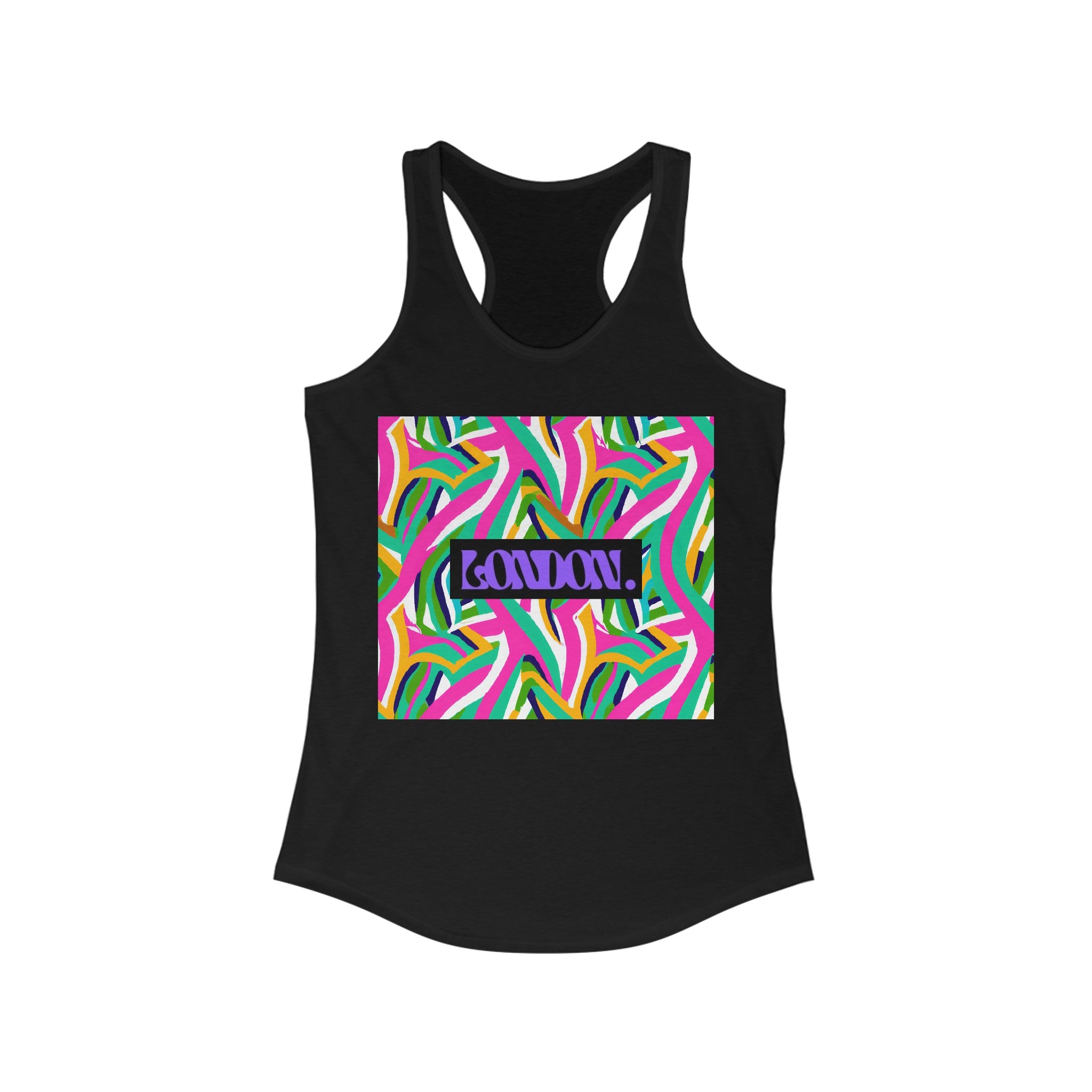"Groovy Daisy's Technicolor Boutique" - Racerback Tank Top