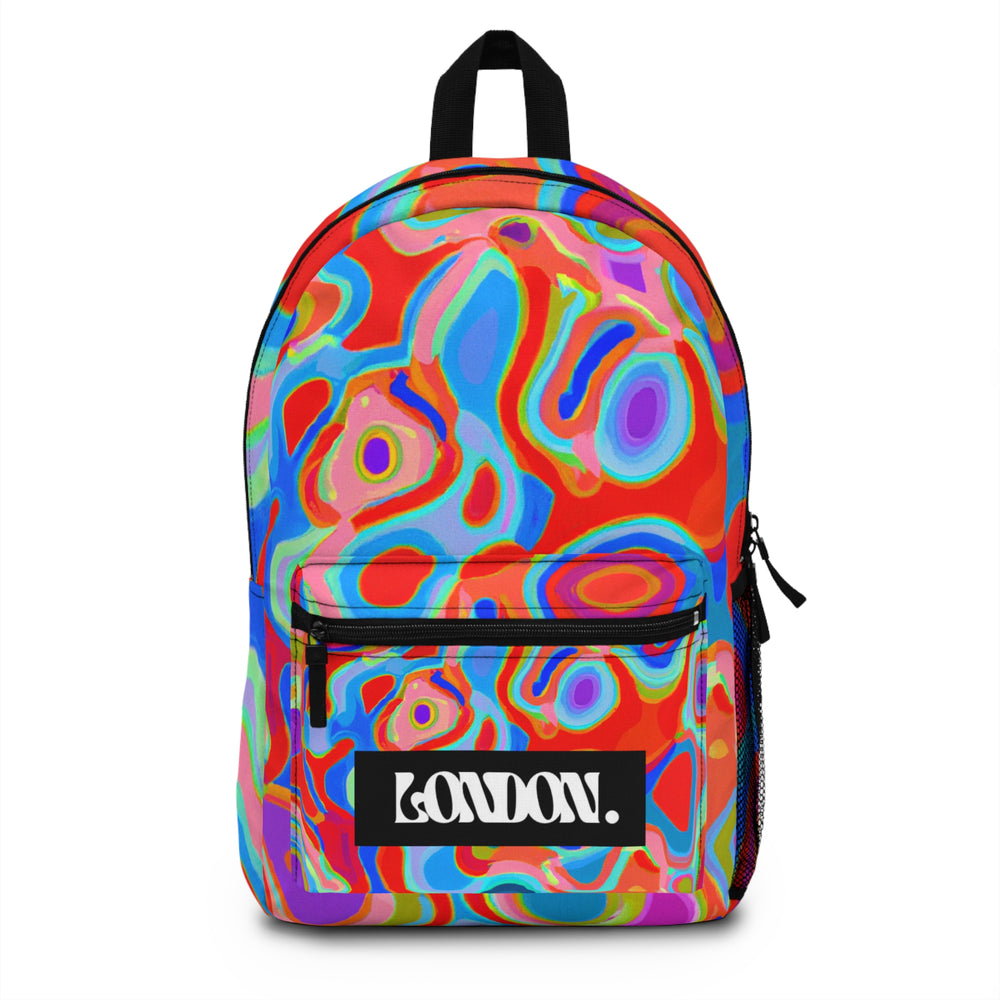 "Groovy Mirage: Vintage Pop Art Passion" - Backpack