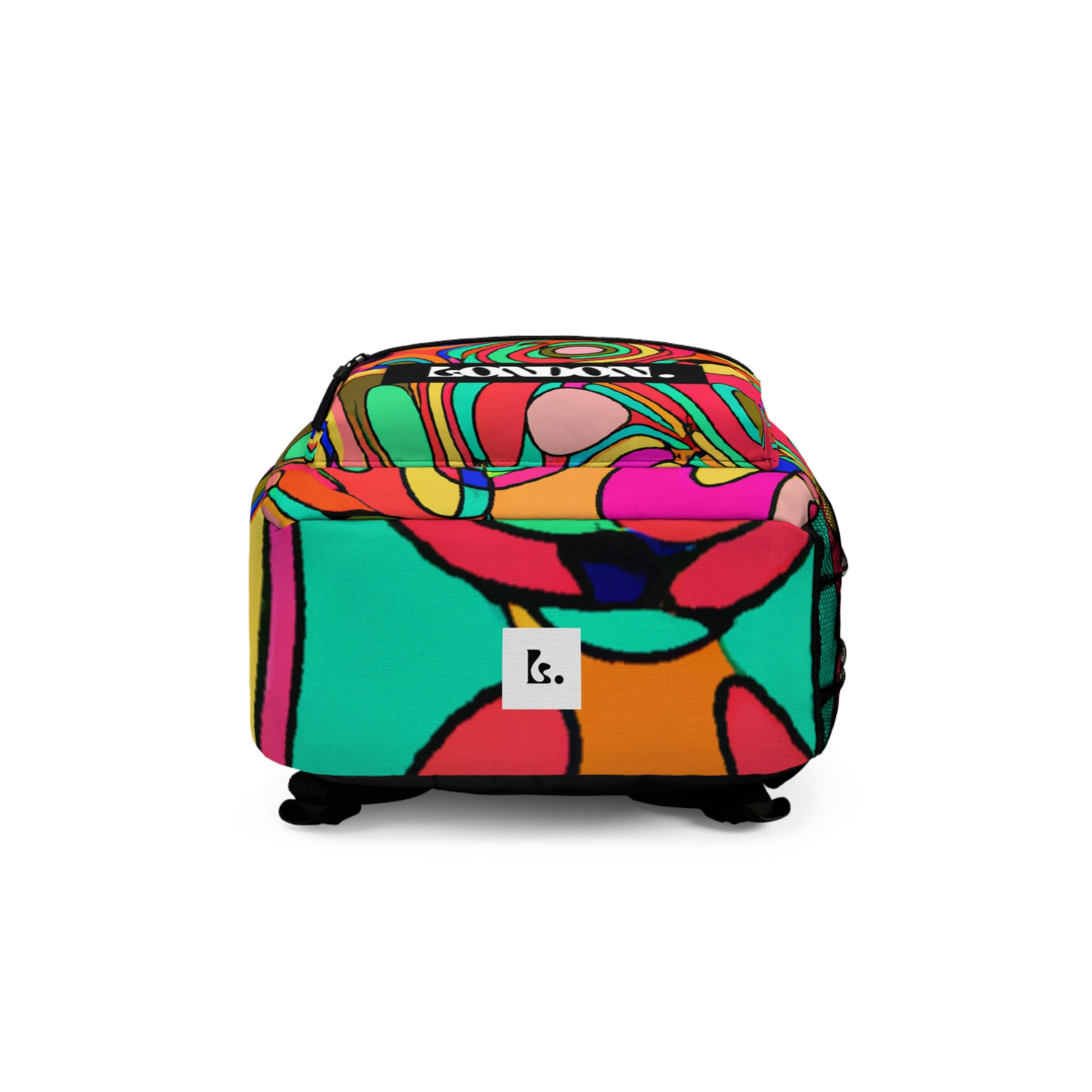 "Groovy Revivals: A Neon Nostalgia Shop" - Backpack