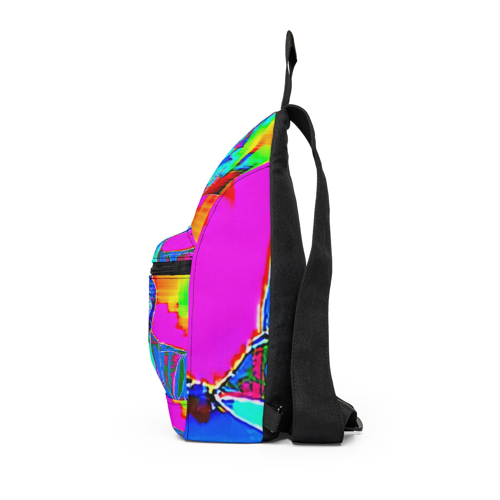 "Opal Sunrise: A Groovy Odyssey" - Sling Bag