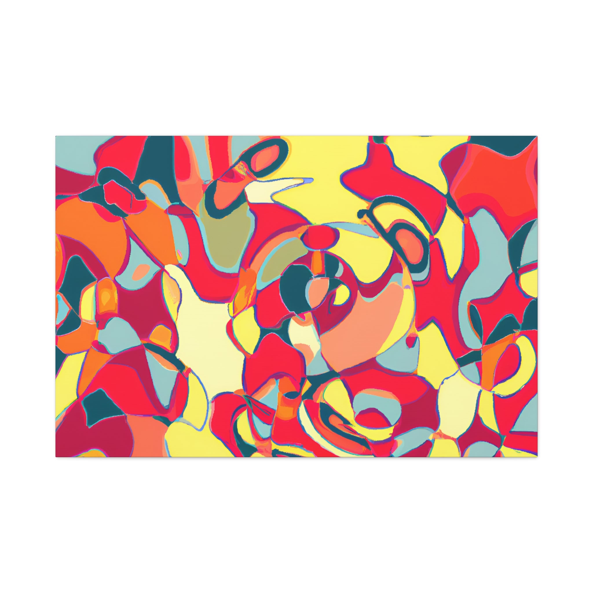 Vibrant Abstract Melange Canvas Art Print - Canvas