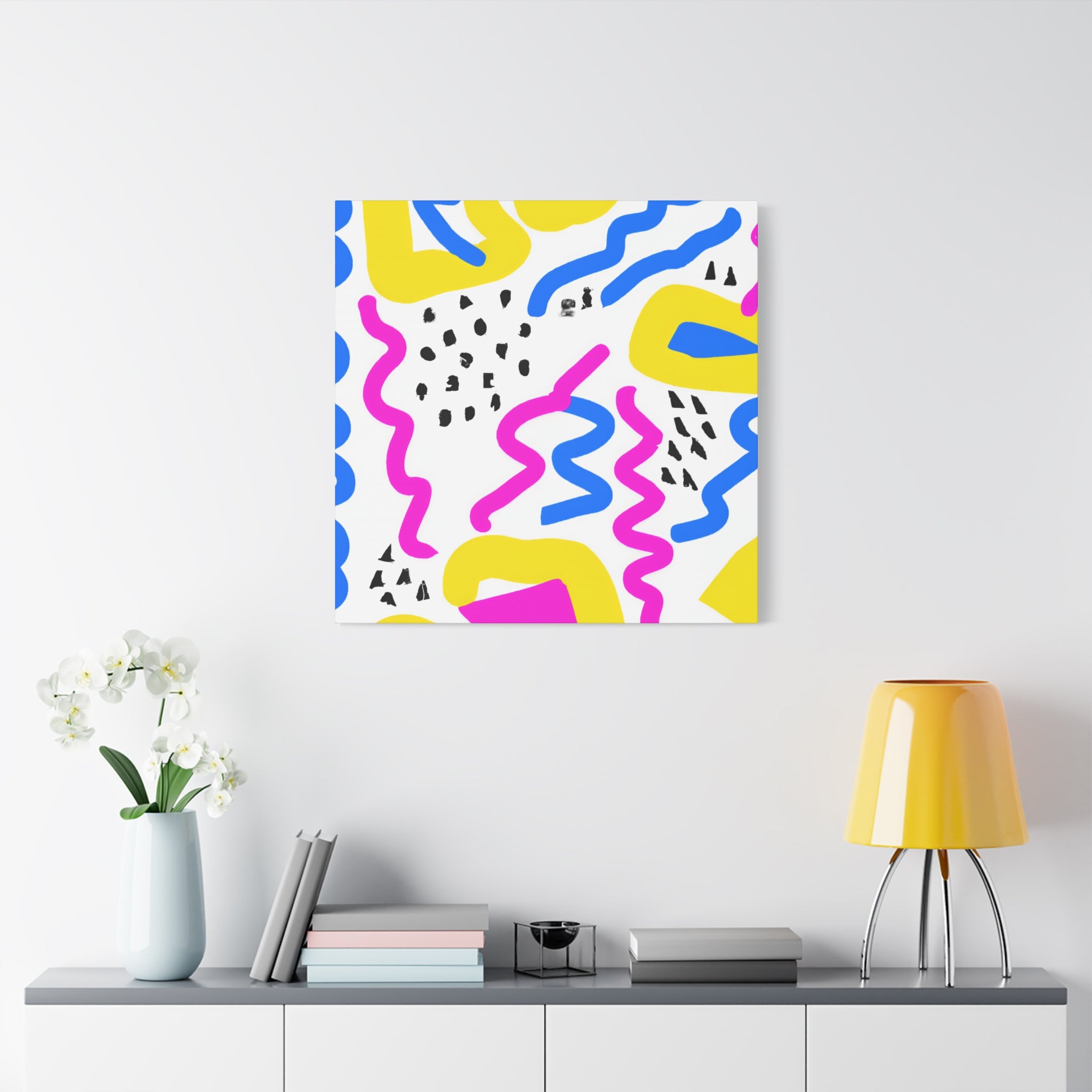 Vibrant Abstract Serpentine Dance Canvas Art - Canvas