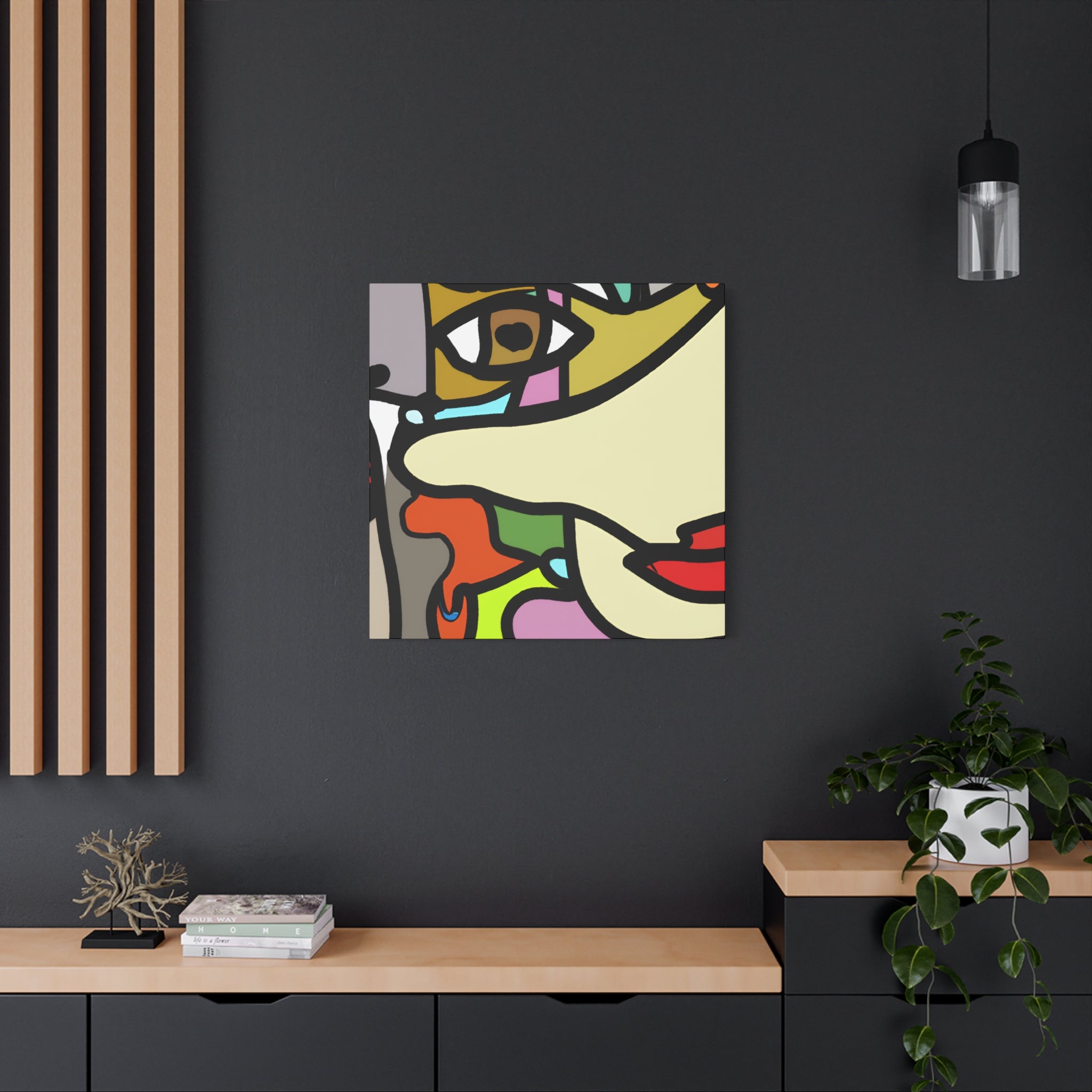 Abstract Color Fusion Art Canvas - Canvas