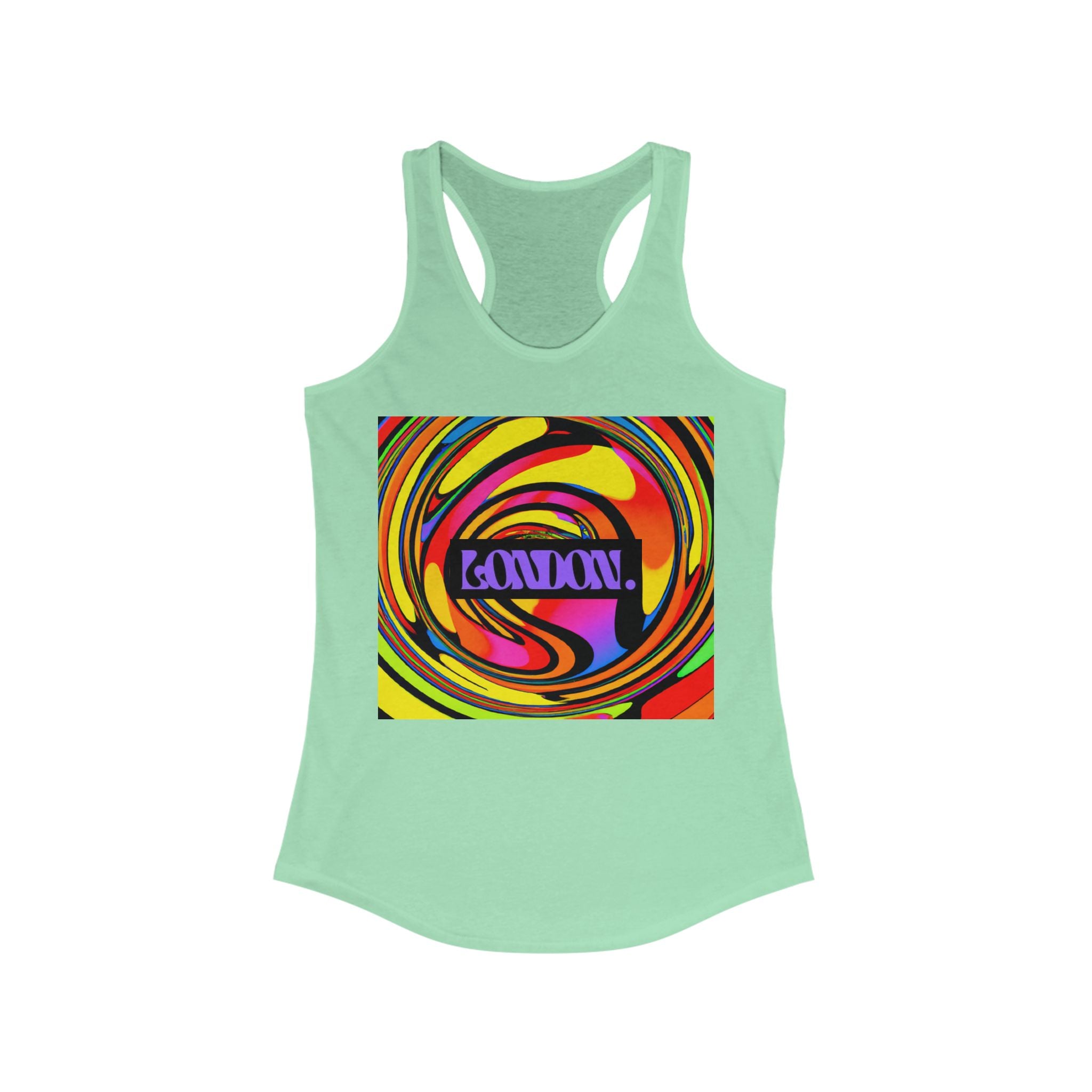 "Kaleidoscope Carousel" - Racerback Tank Top
