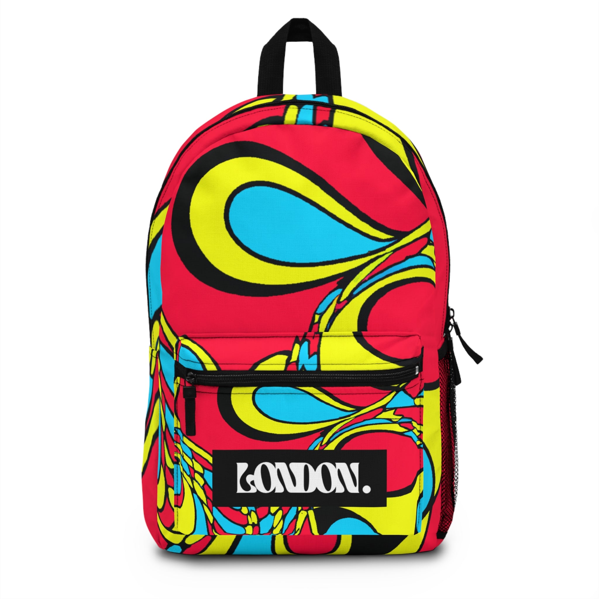 "Groovy Glare: Pop-art Emporium" - Backpack