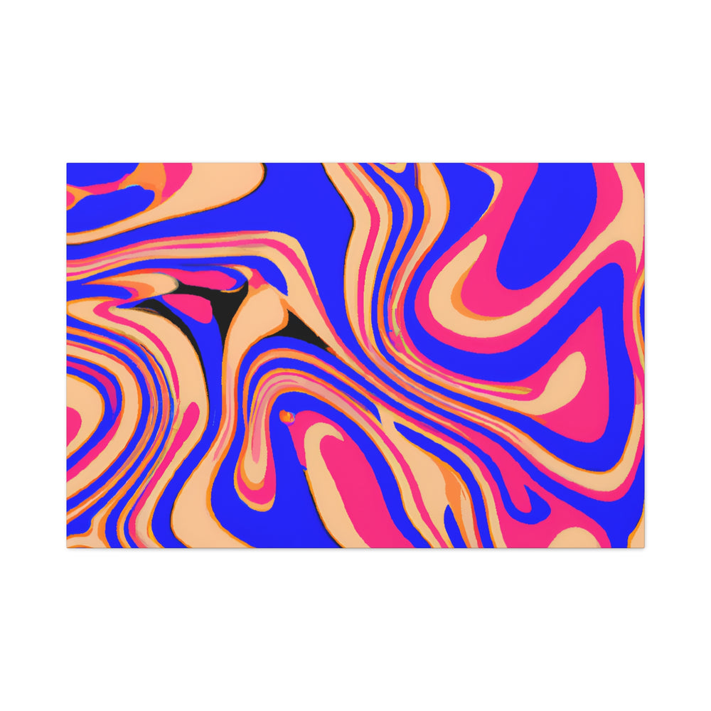 Psychedelic Swirls Abstract Art Canvas - Canvas