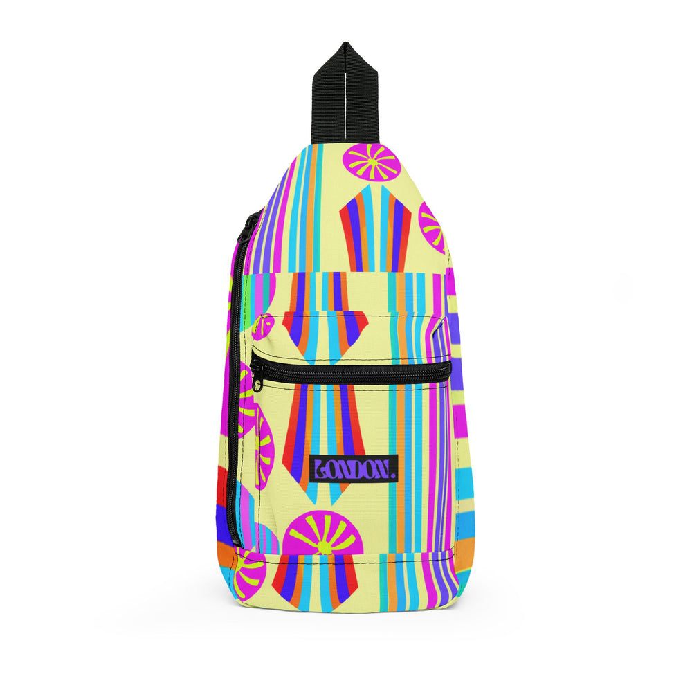 "Groovy Vermillion Spectrum" - Sling Bag