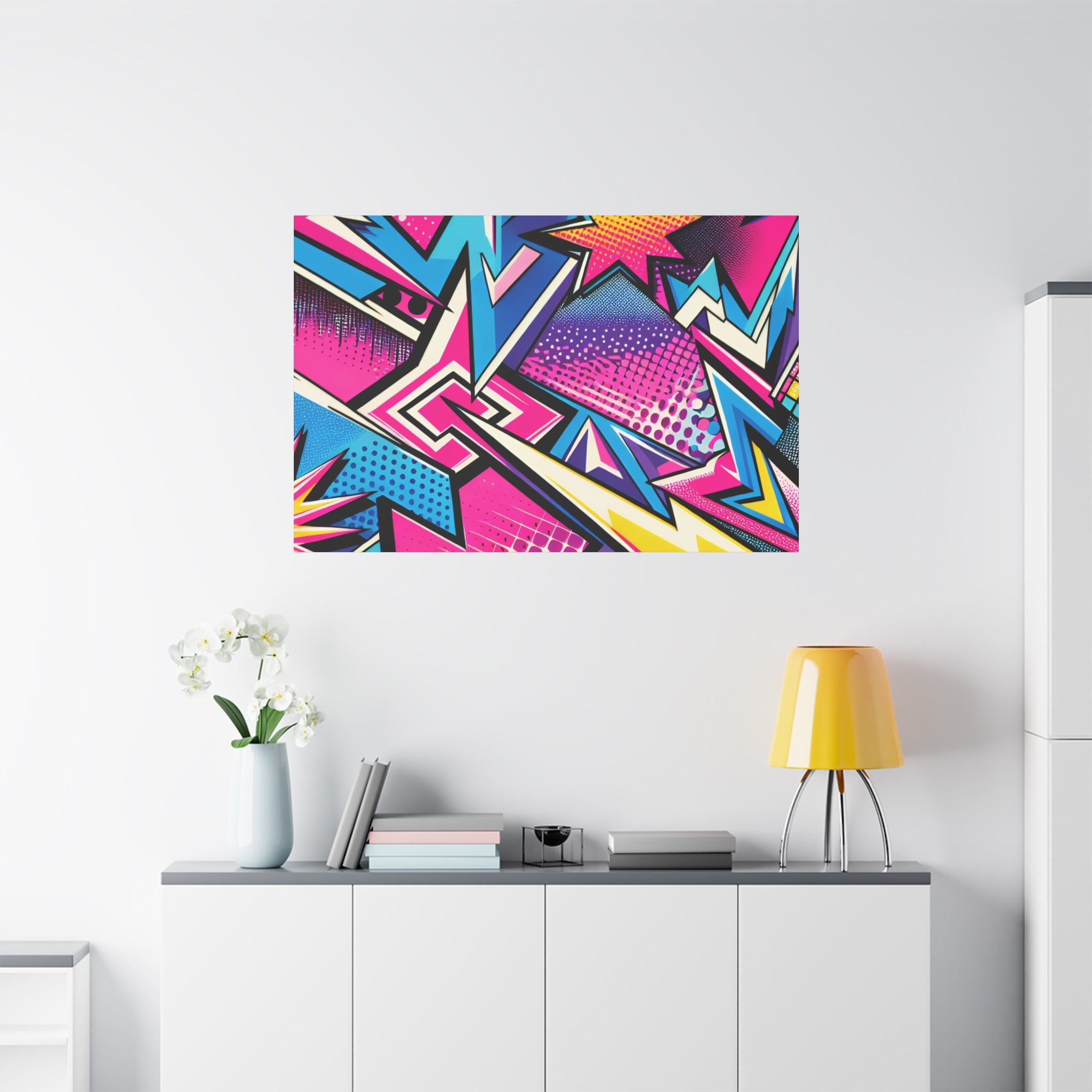 Vibrant Pop Art Explosion Canvas Print - Canvas