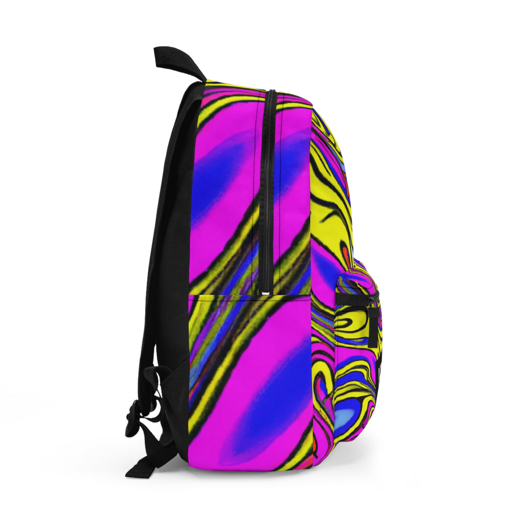 "Groovy Marigold's Kaleidoscope Boutique" - Backpack