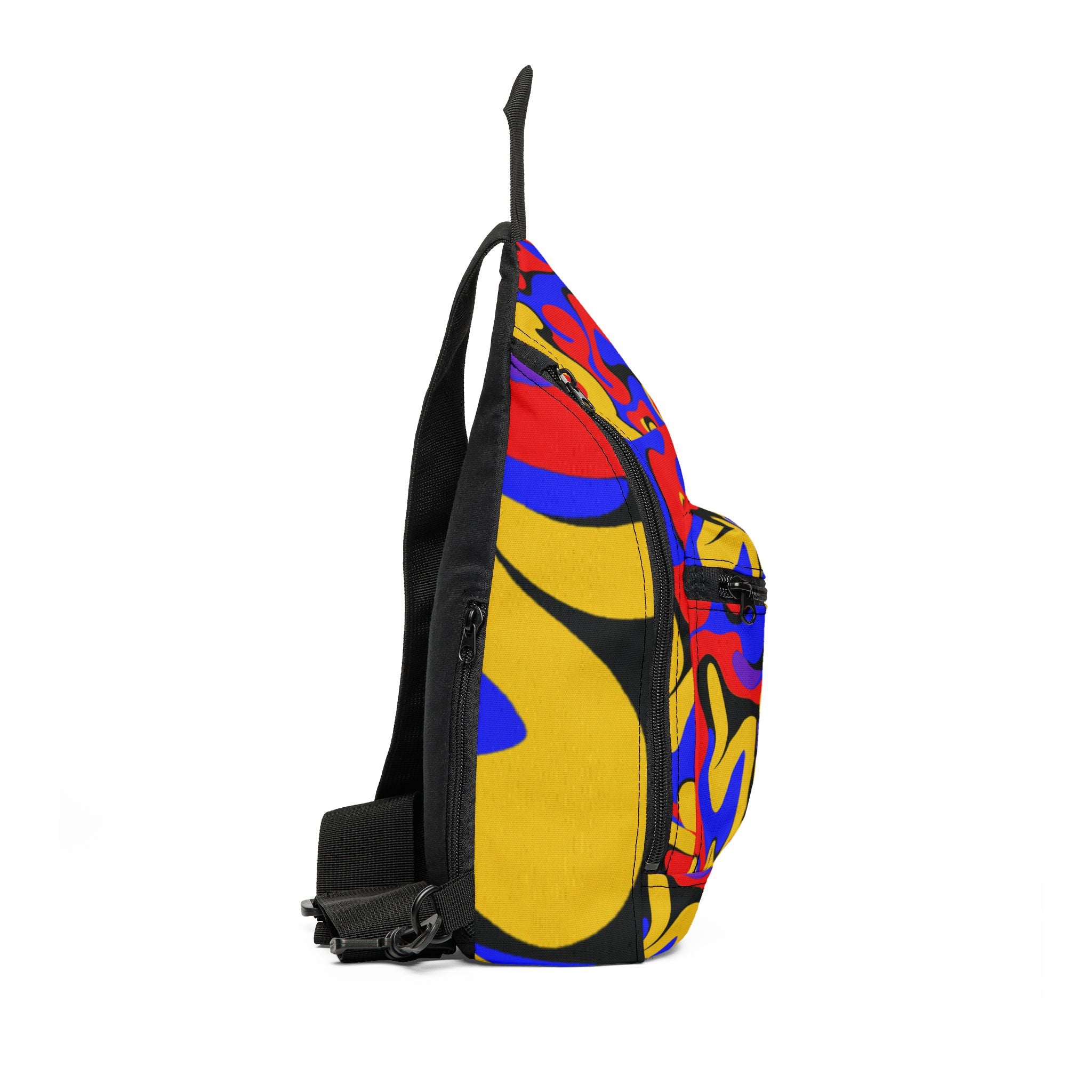 "Groovy Hues: A Trip to Kaleidoscope Boulevard" - Sling Bag
