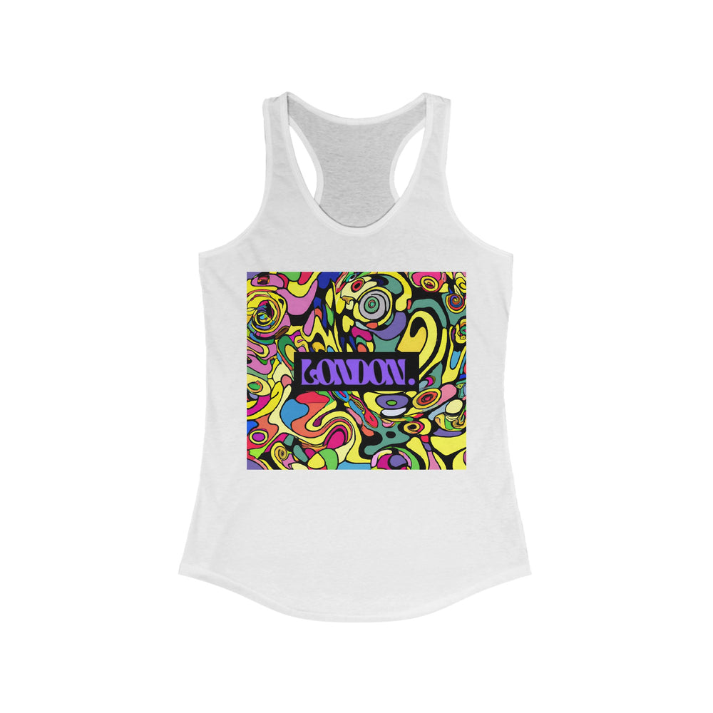 "Kaleidoscope Groove" - Racerback Tank Top