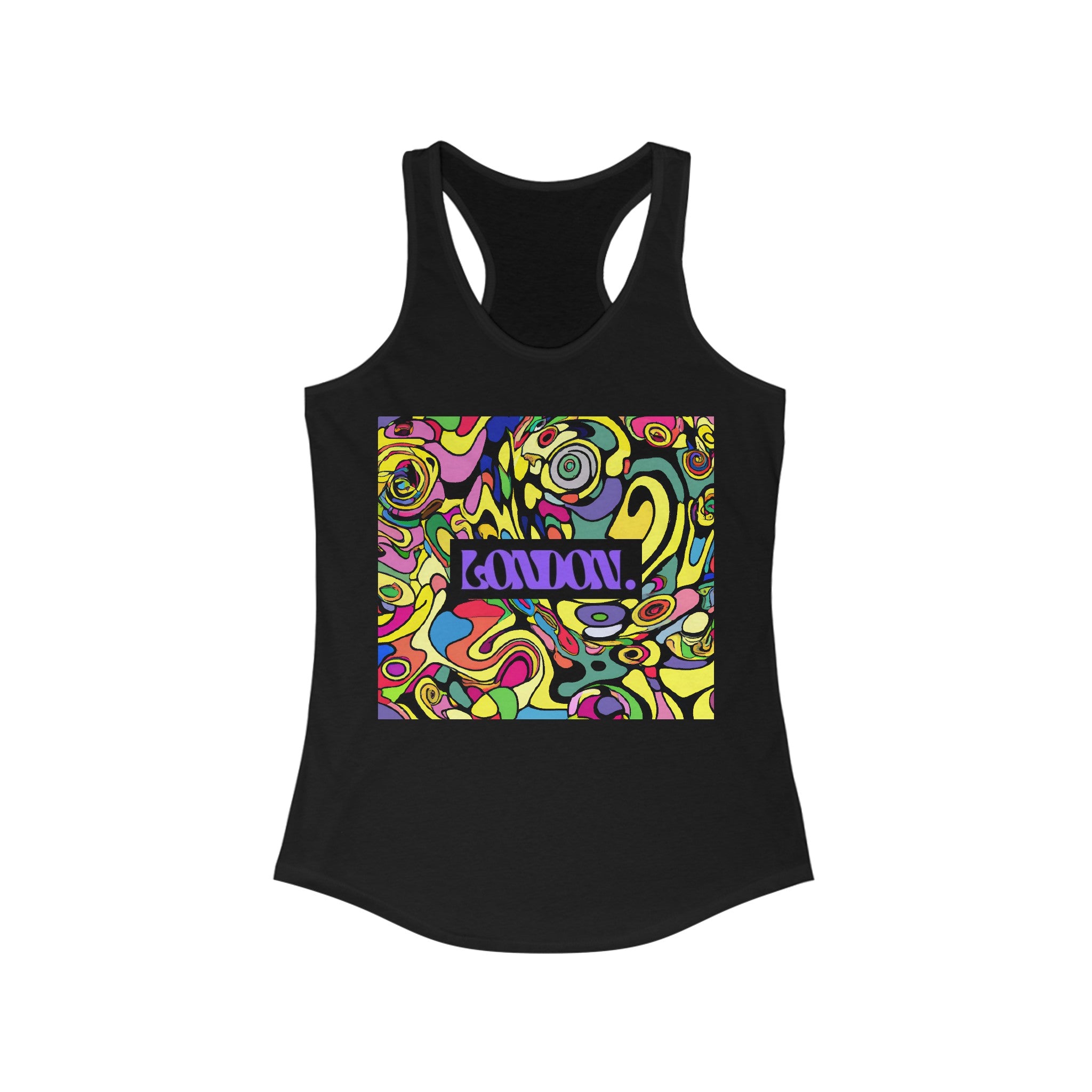 "Kaleidoscope Groove" - Racerback Tank Top