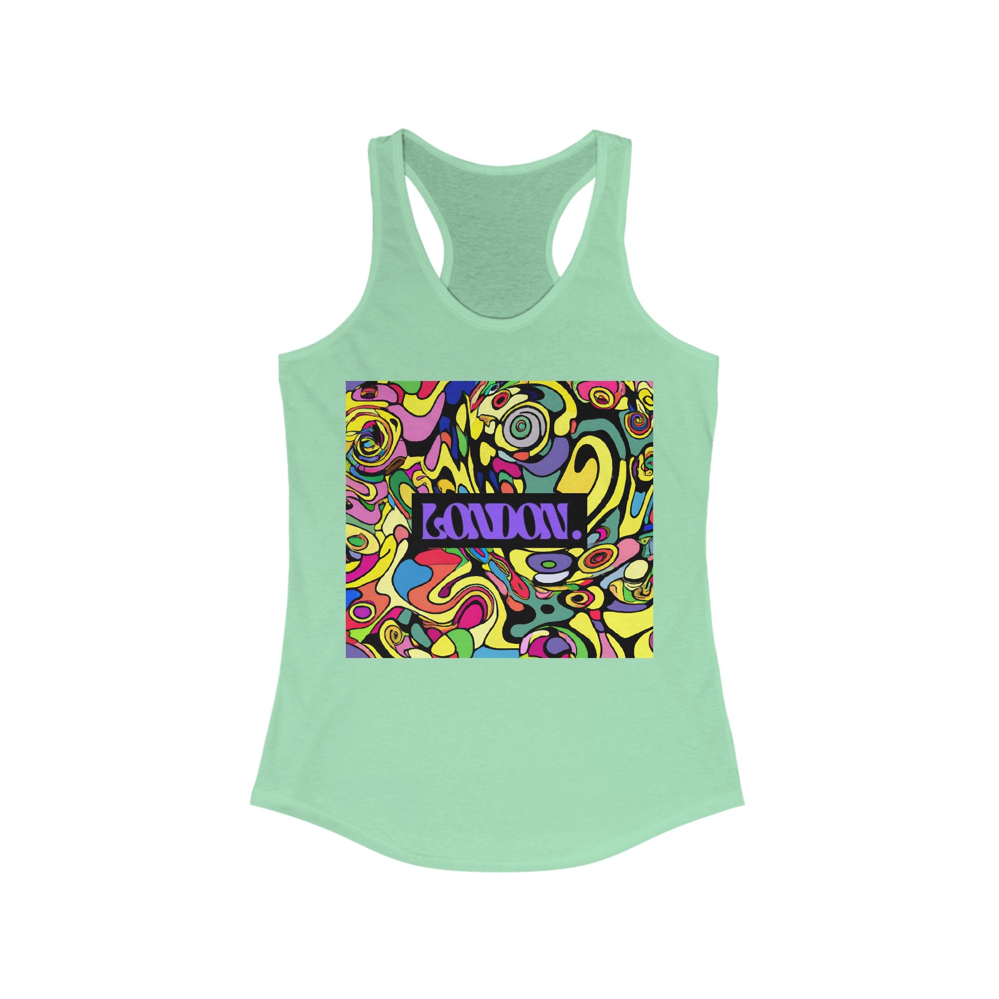 "Kaleidoscope Groove" - Racerback Tank Top