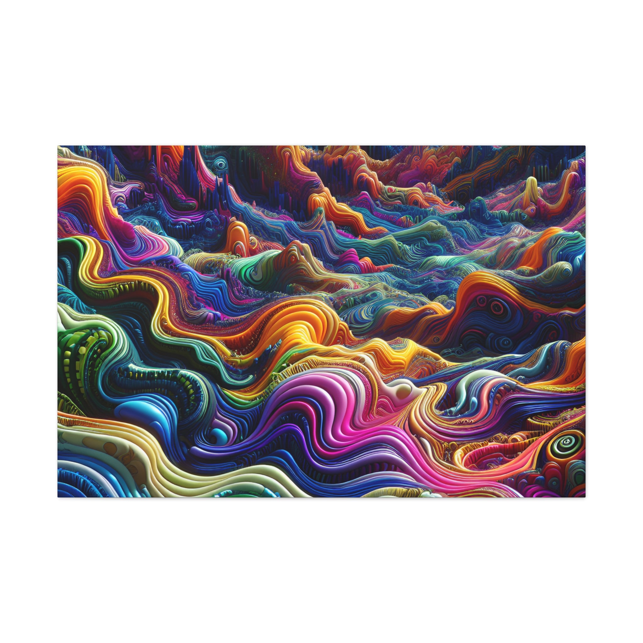 Psychedelic Dreamscape Canvas Art Print - Canvas