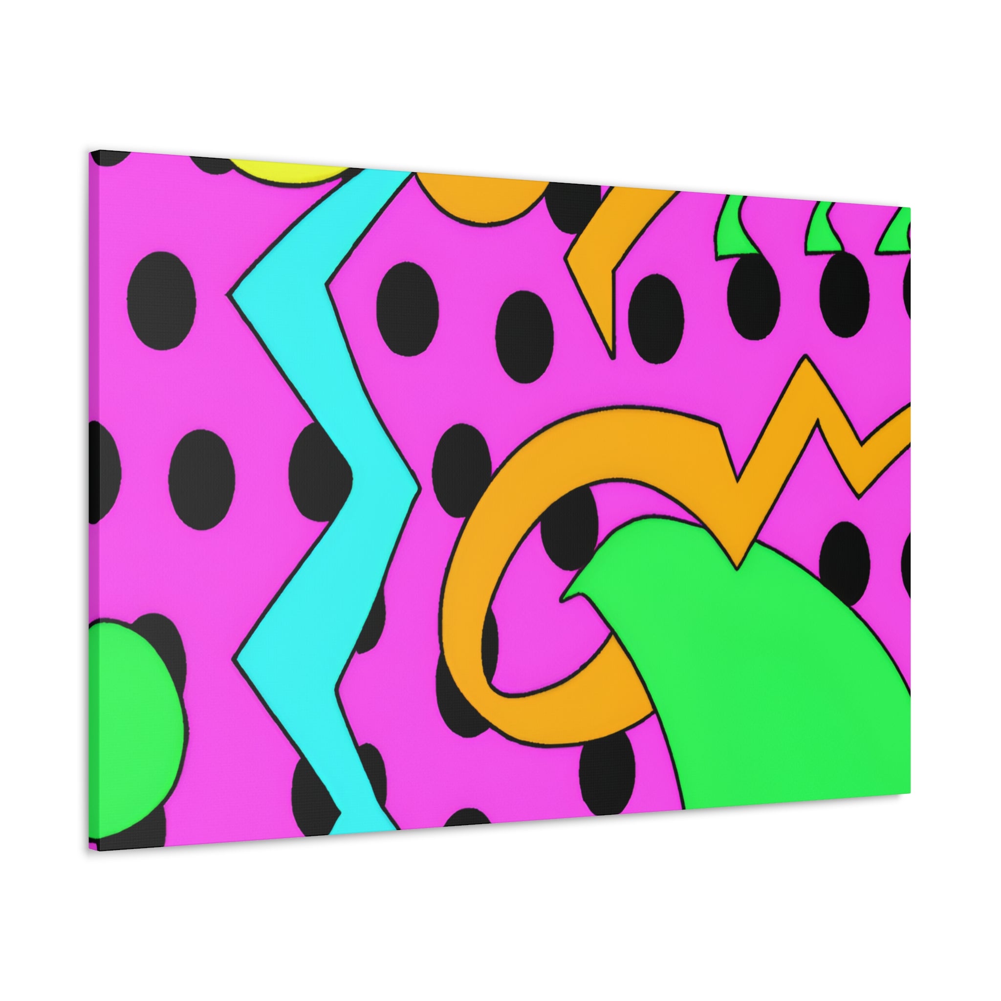 Vibrant Retro Pop Art Explosion Canvas Print - Canvas