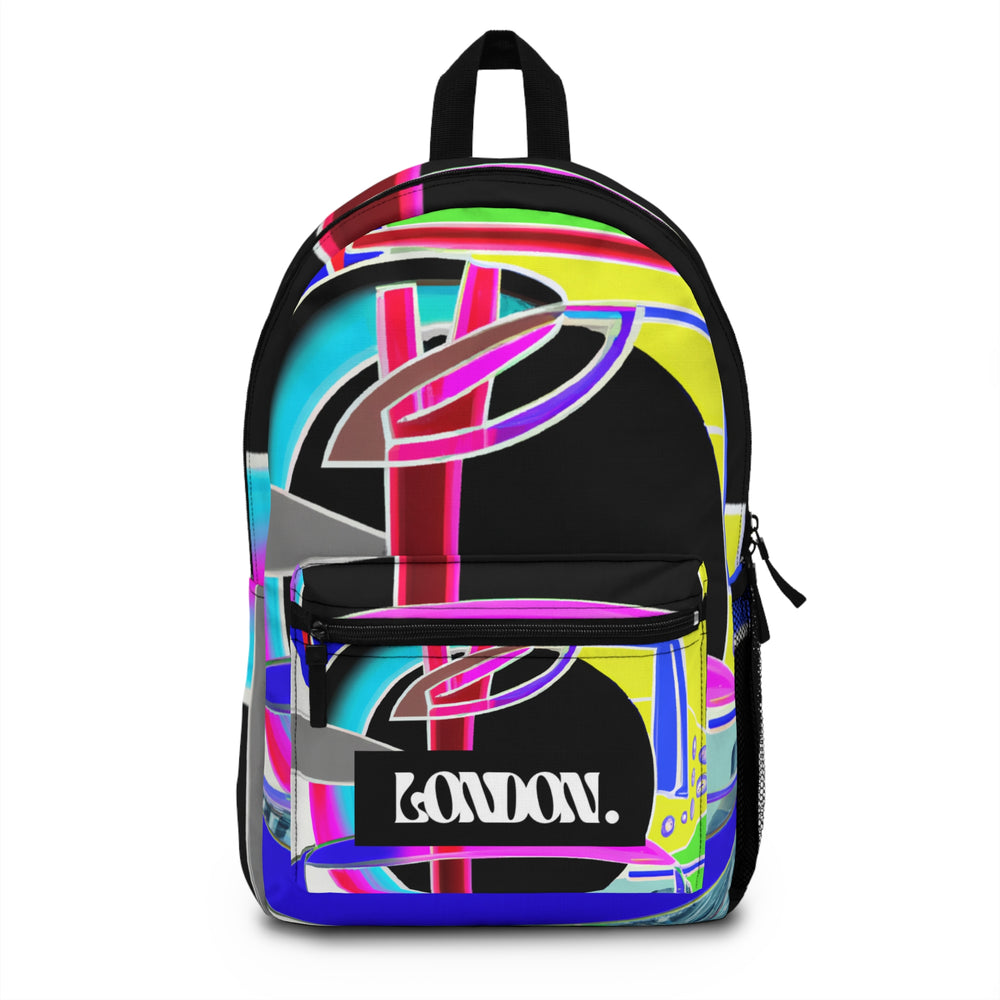 "Velvet Groove: A Swirl of Colors and Designs" - Backpack