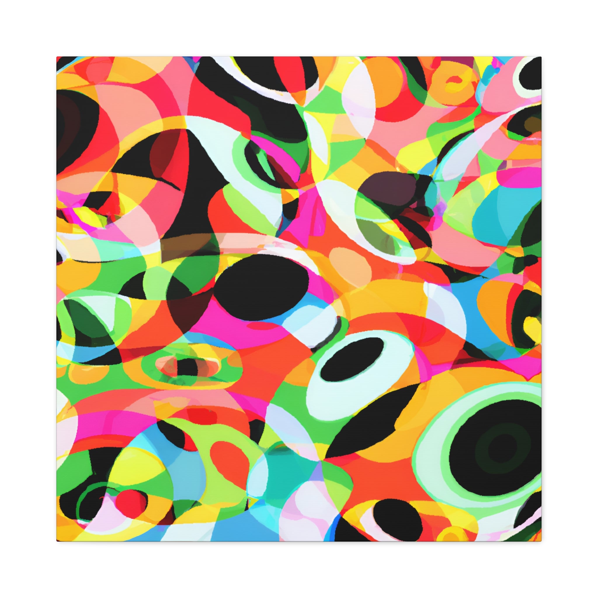 Vibrant Kaleidoscope Abstract Art Canvas - Canvas