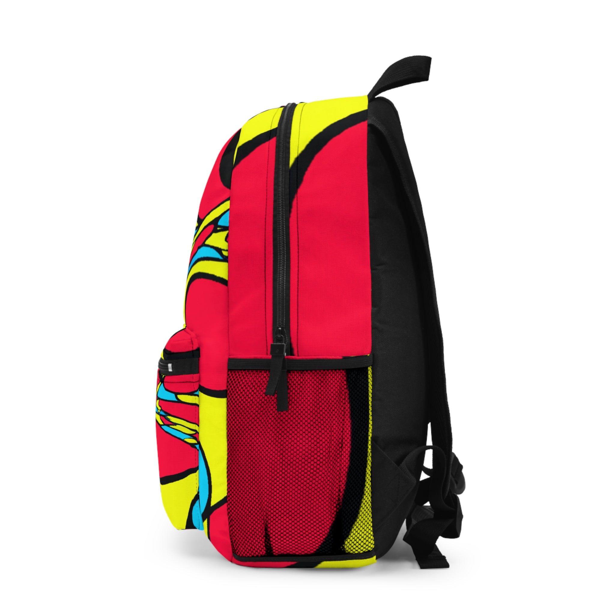 "Groovy Glare: Pop-art Emporium" - Backpack