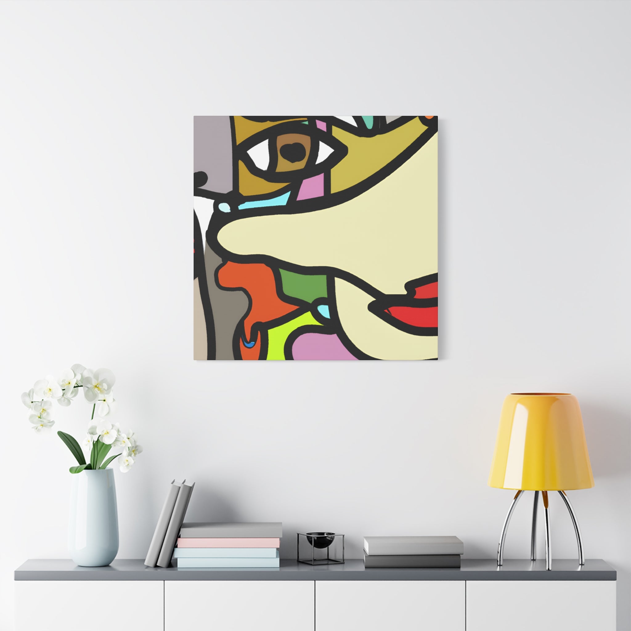 Abstract Color Fusion Art Canvas - Canvas