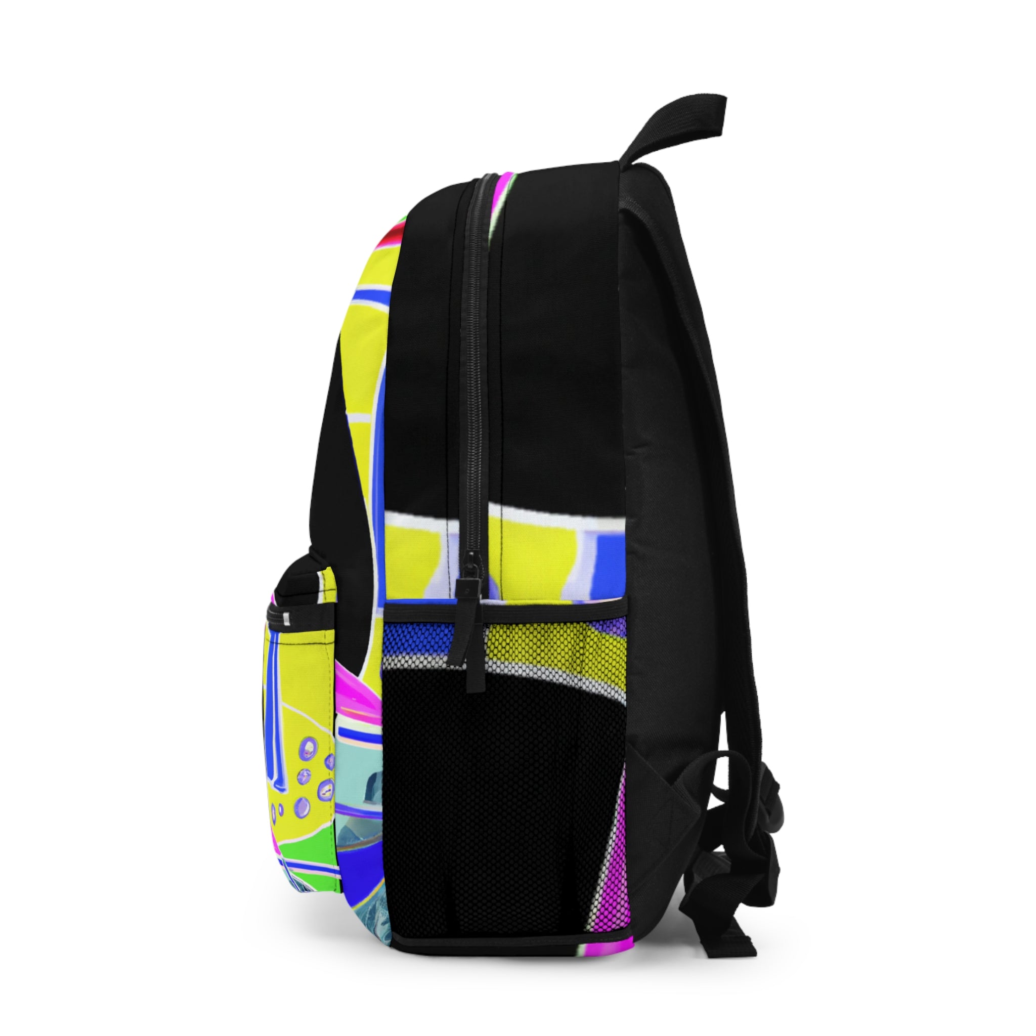 "Velvet Groove: A Swirl of Colors and Designs" - Backpack