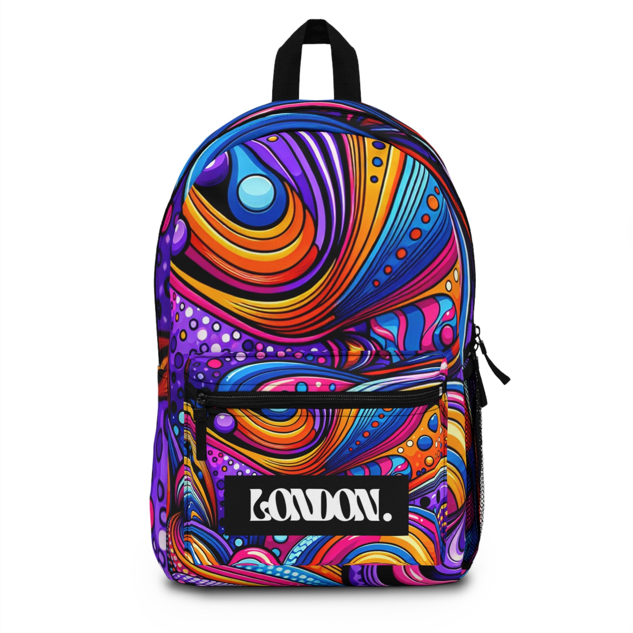 "Groovy Delights: Rainbow Visions & Pop Art Impressions" - Backpack