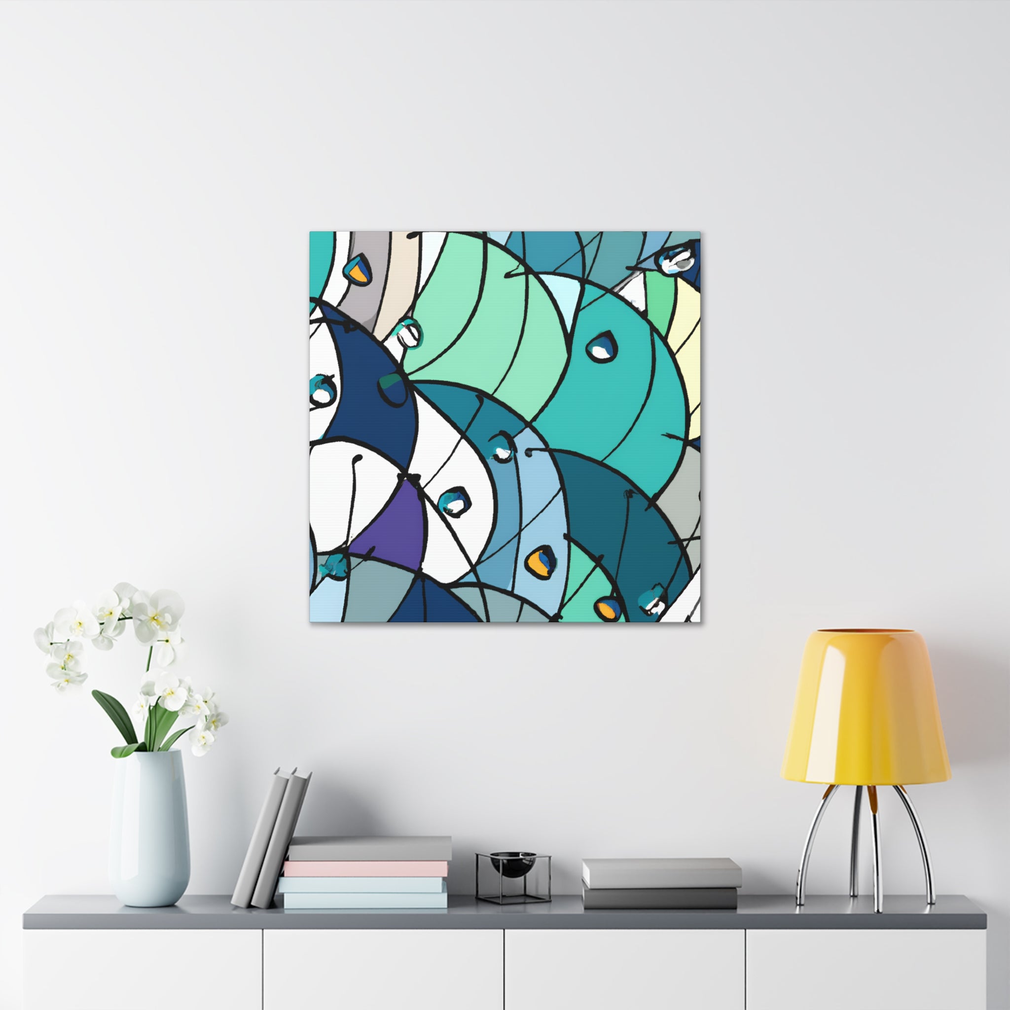 Abstract Geometric Melody Canvas Art Print - Canvas