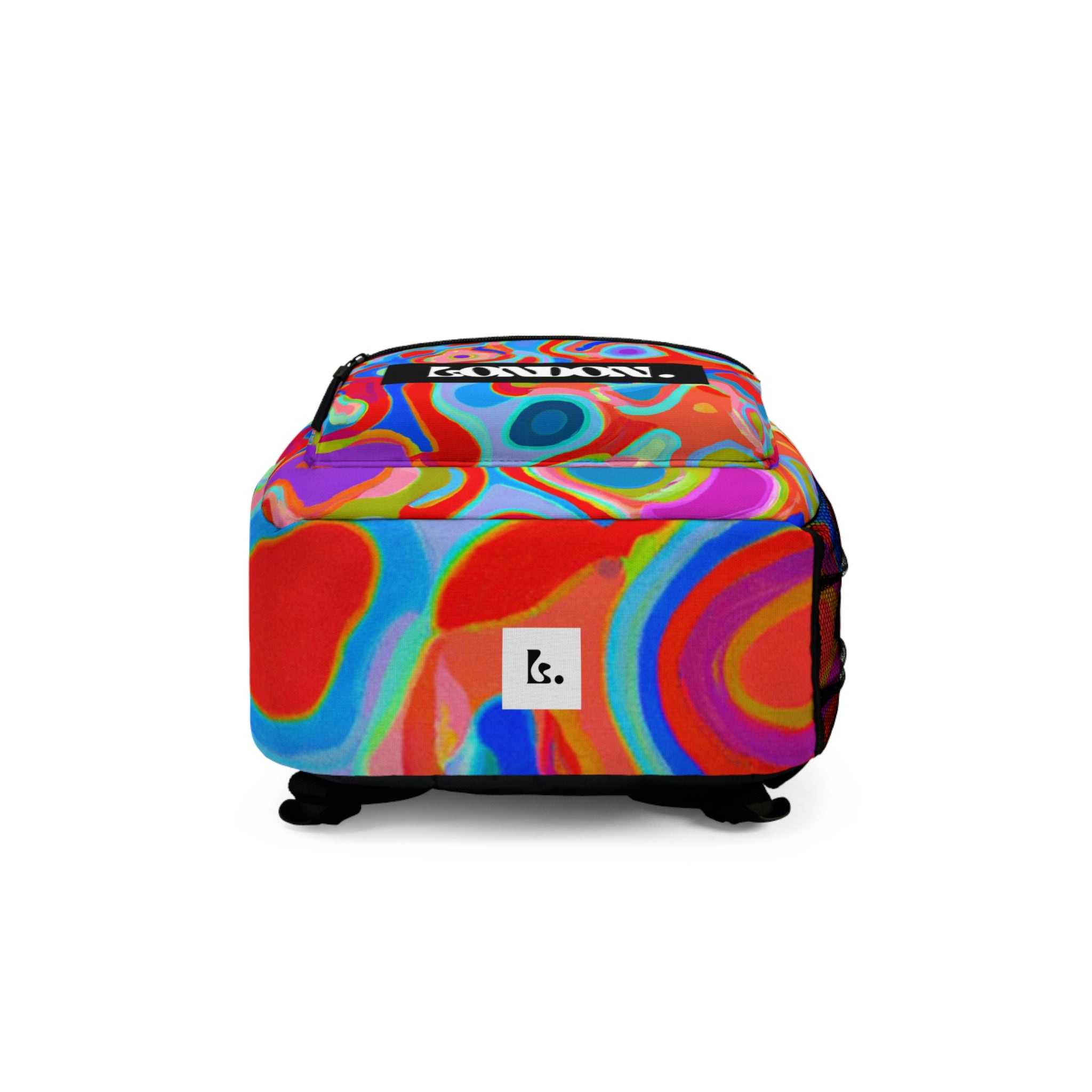 "Groovy Mirage: Vintage Pop Art Passion" - Backpack