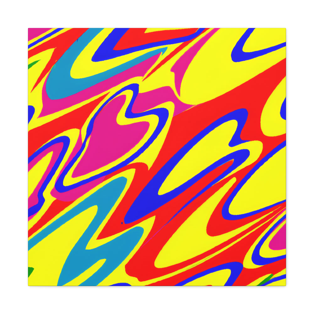 Vibrant Abstract Swirls Canvas Art Print - Canvas