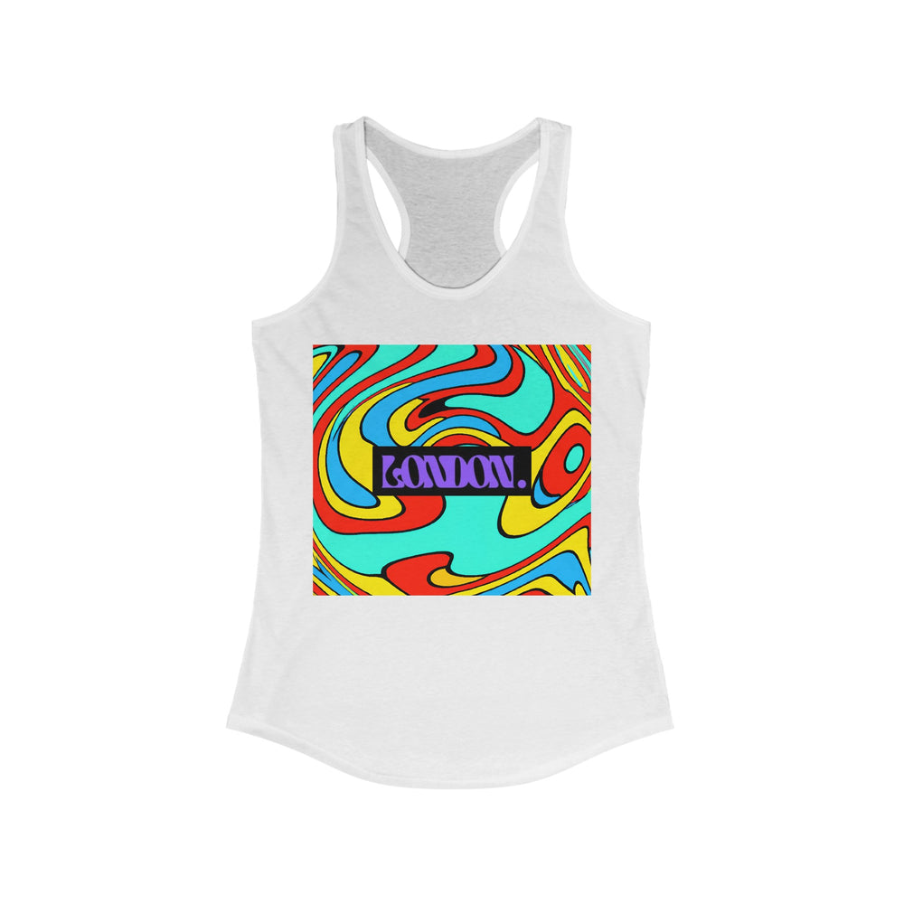 "Groovy Marigold Melodies" - Racerback Tank Top