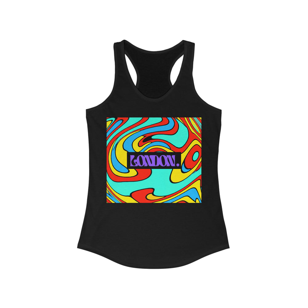 "Groovy Marigold Melodies" - Racerback Tank Top