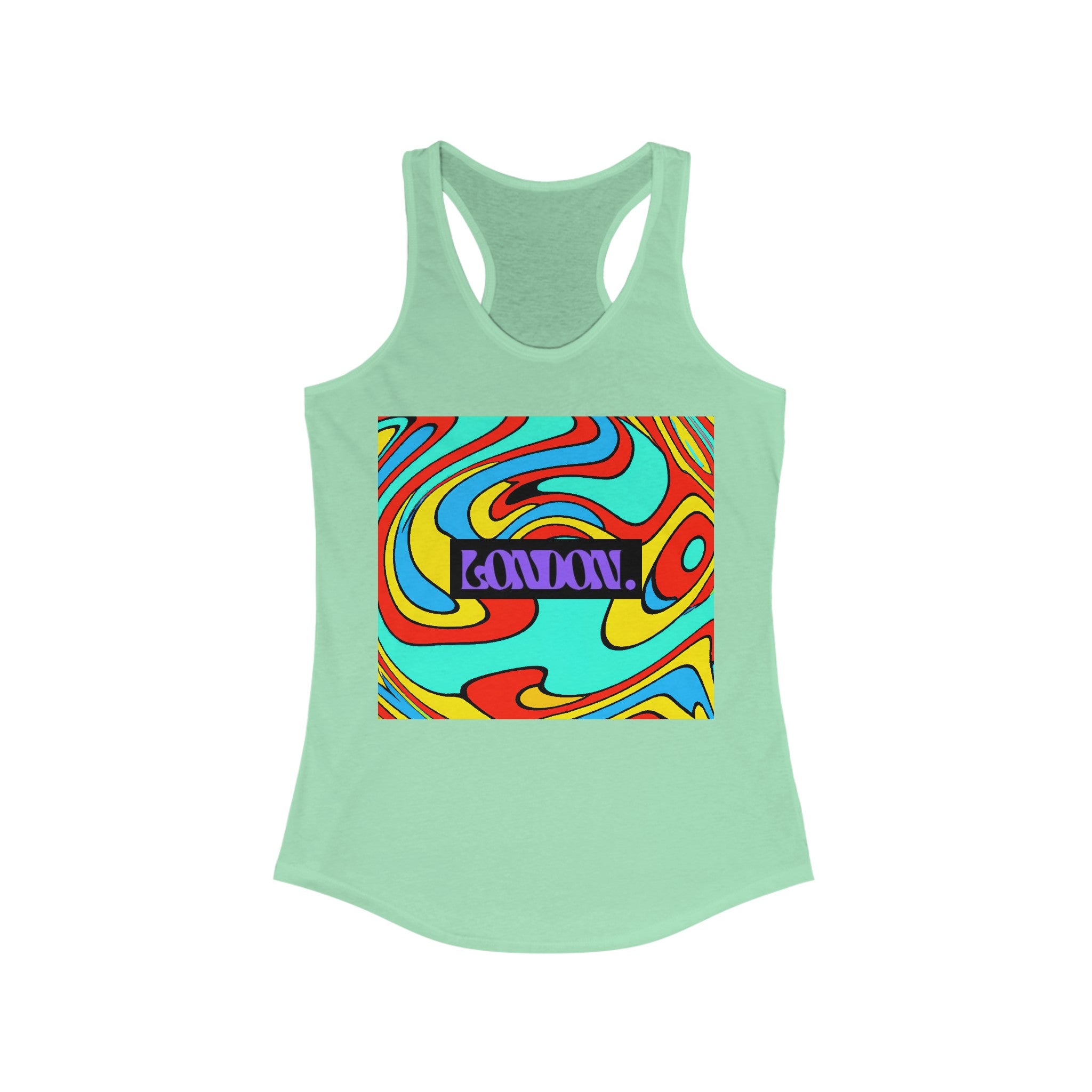 "Groovy Marigold Melodies" - Racerback Tank Top