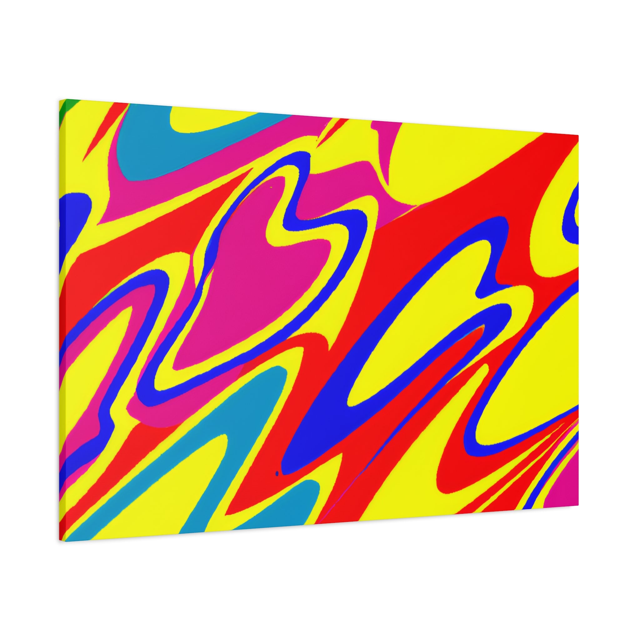 Vibrant Abstract Swirls Canvas Art Print - Canvas