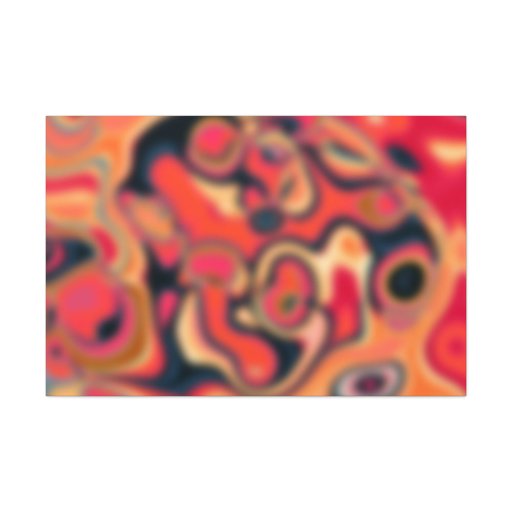 Psychedelic Swirls Abstract Art Canvas - Canvas