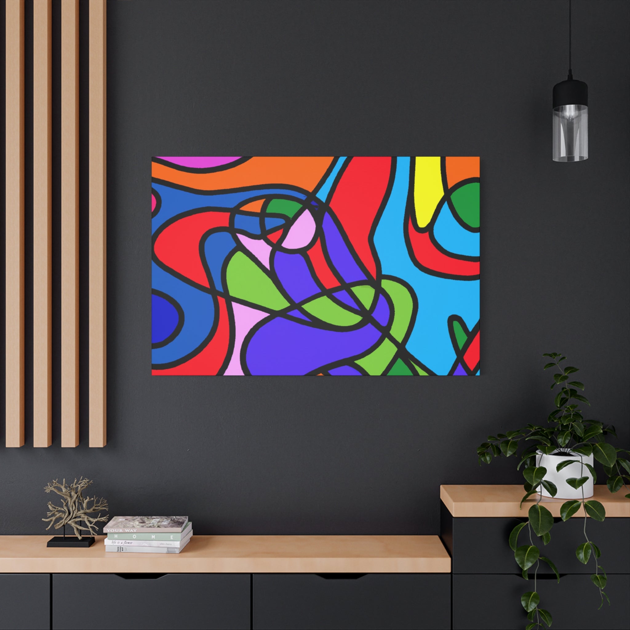 Groovy Kaleidoscope - Canvas