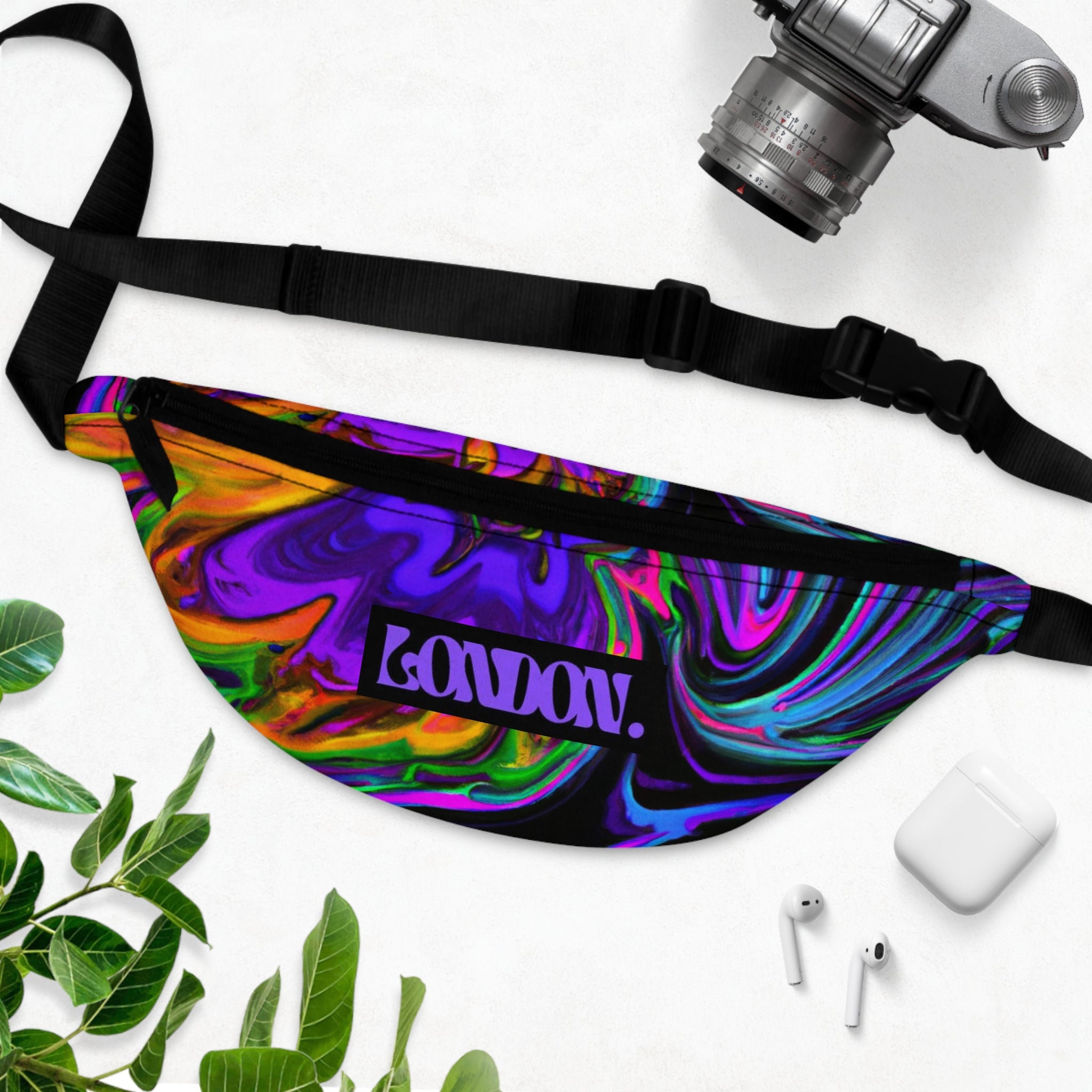 "Groovy Spectrum: Kaleidoscopic Fashions" - Fanny Pack