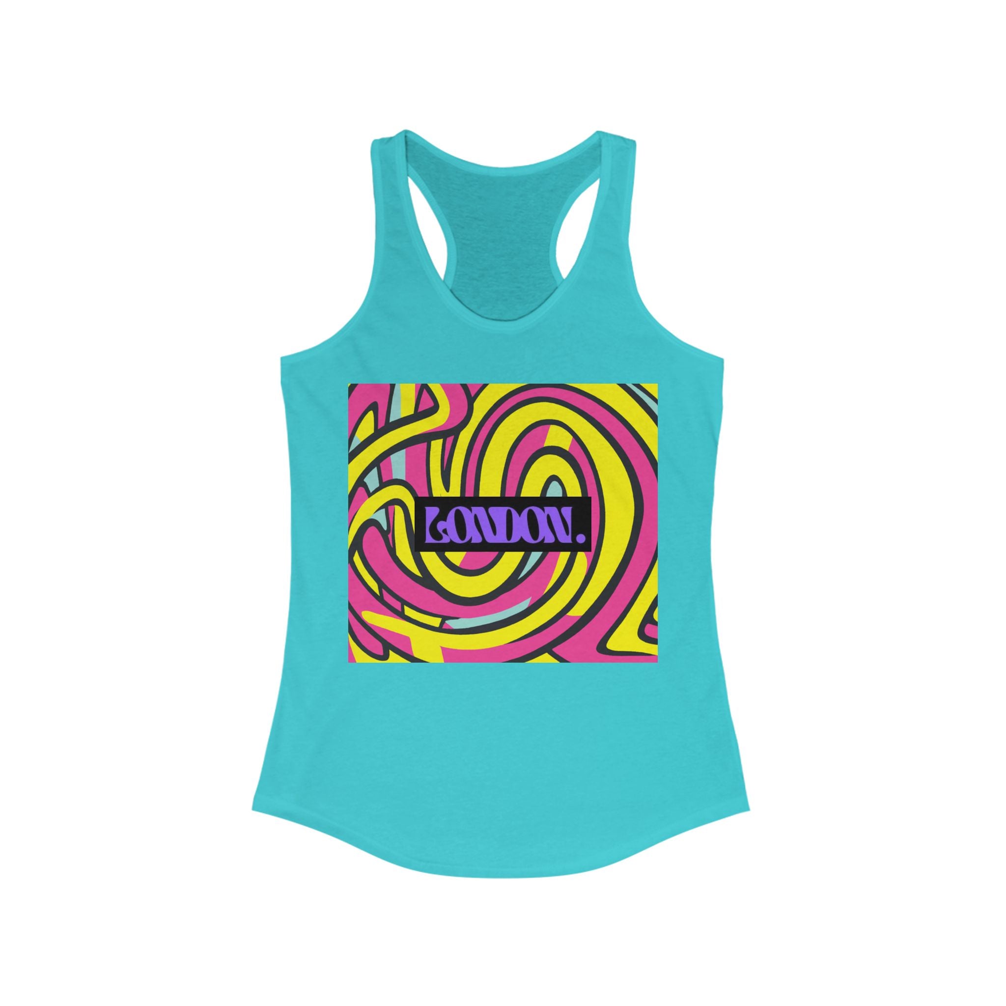 "Groovy Spectrum by Velvet Stardust" - Racerback Tank Top