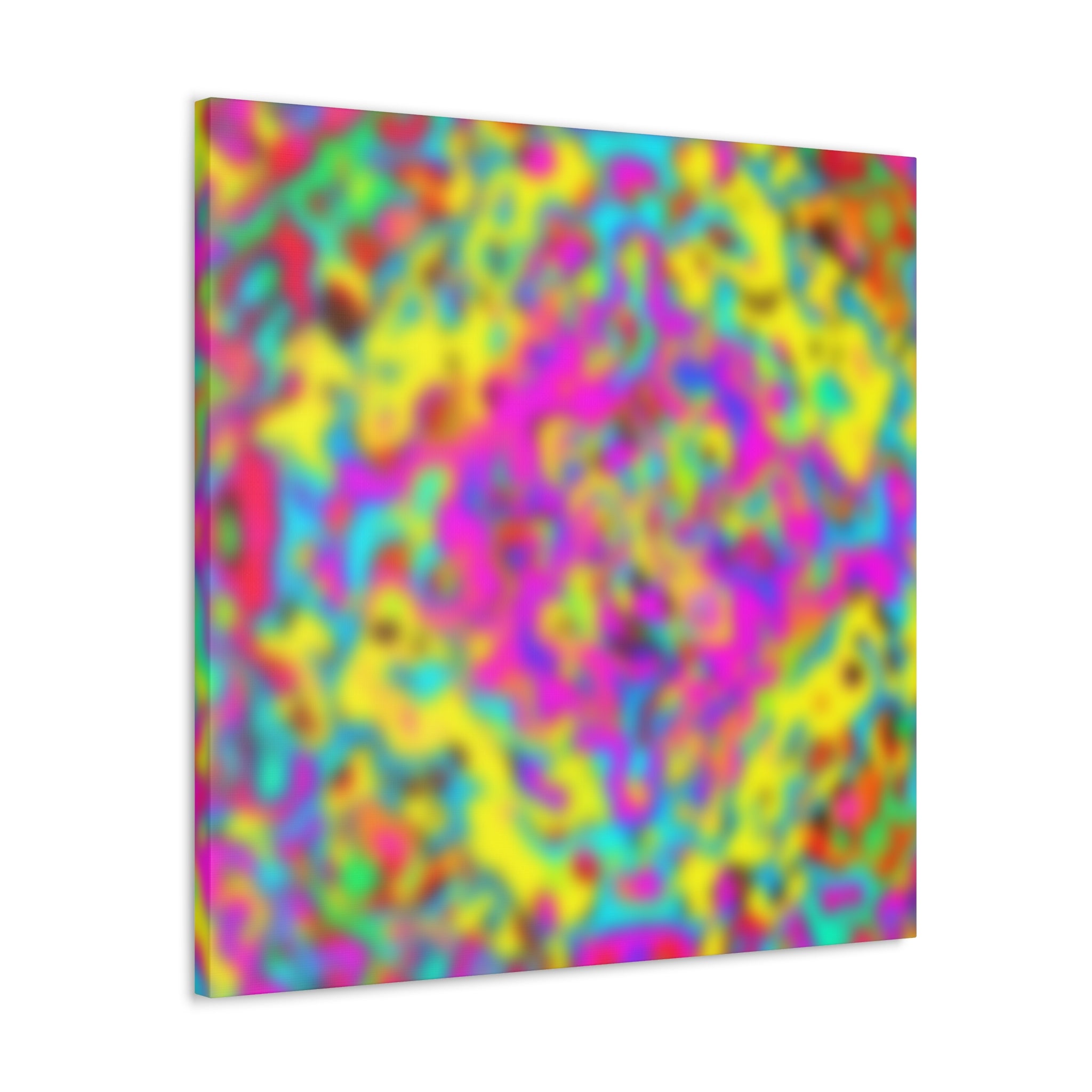 Psychedelic Color Fusion Abstract Art Canvas - Canvas