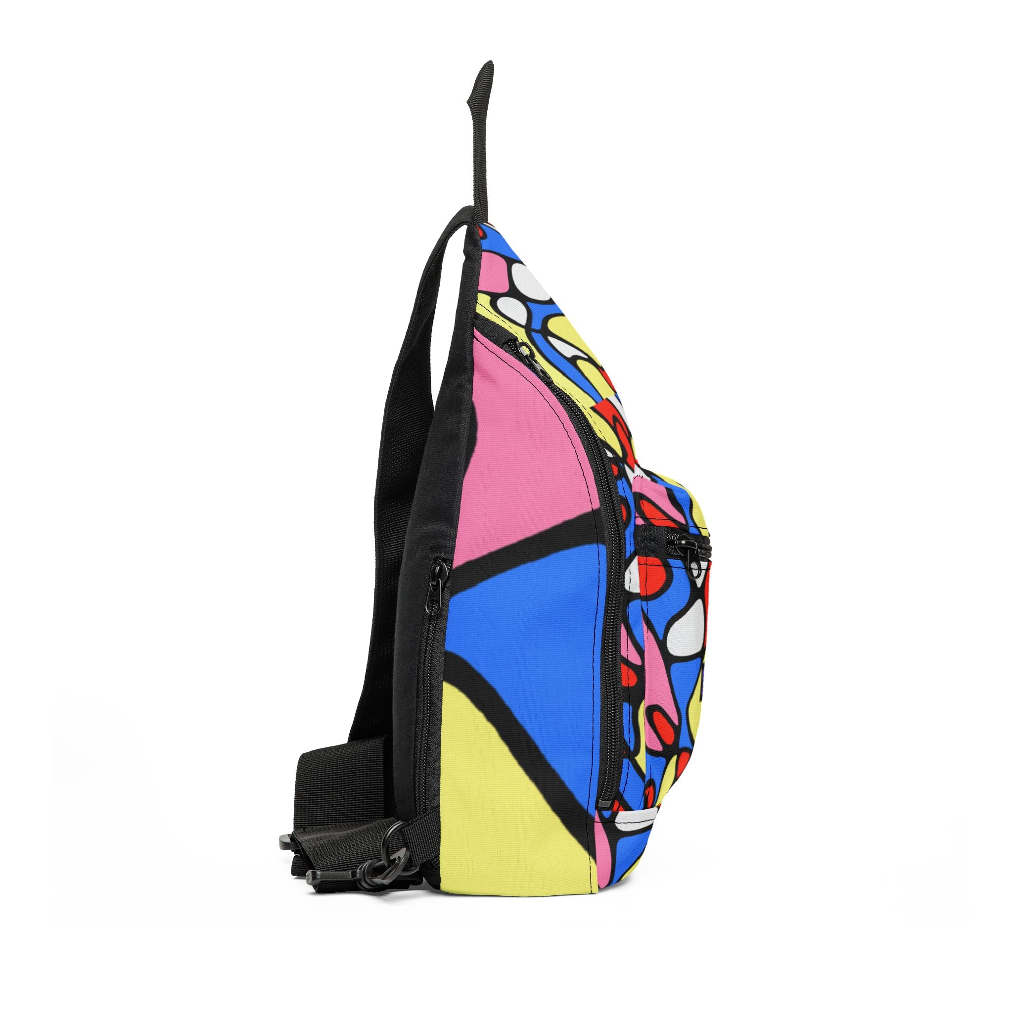 "Groovy Delight: A Trip Down Electric Avenue" - Sling Bag