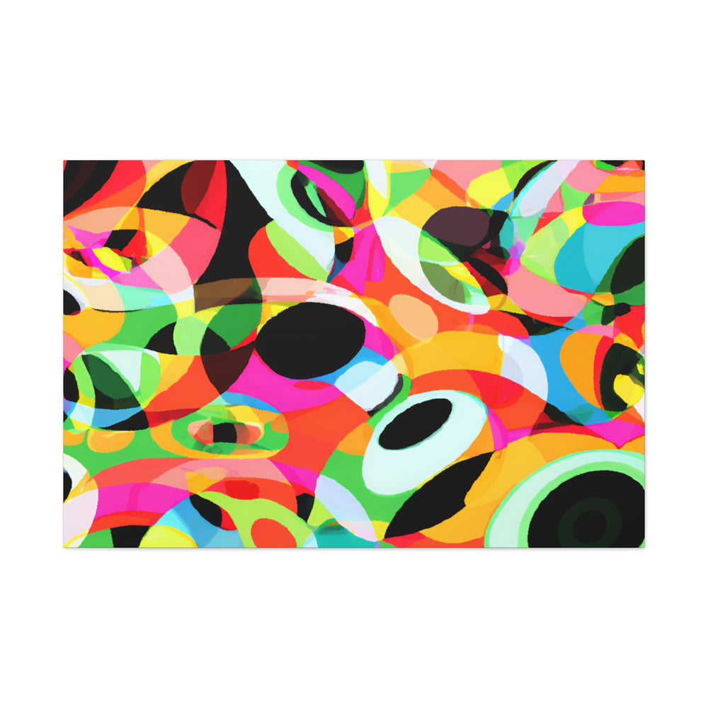 Vibrant Kaleidoscope Abstract Art Canvas - Canvas