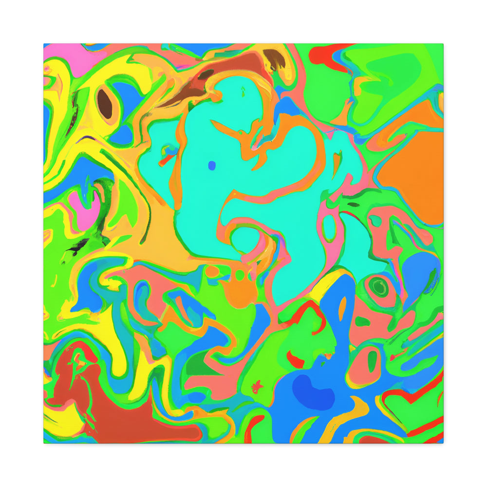 Vibrant Psychedelic Dreamscape Abstract Canvas Art - Canvas